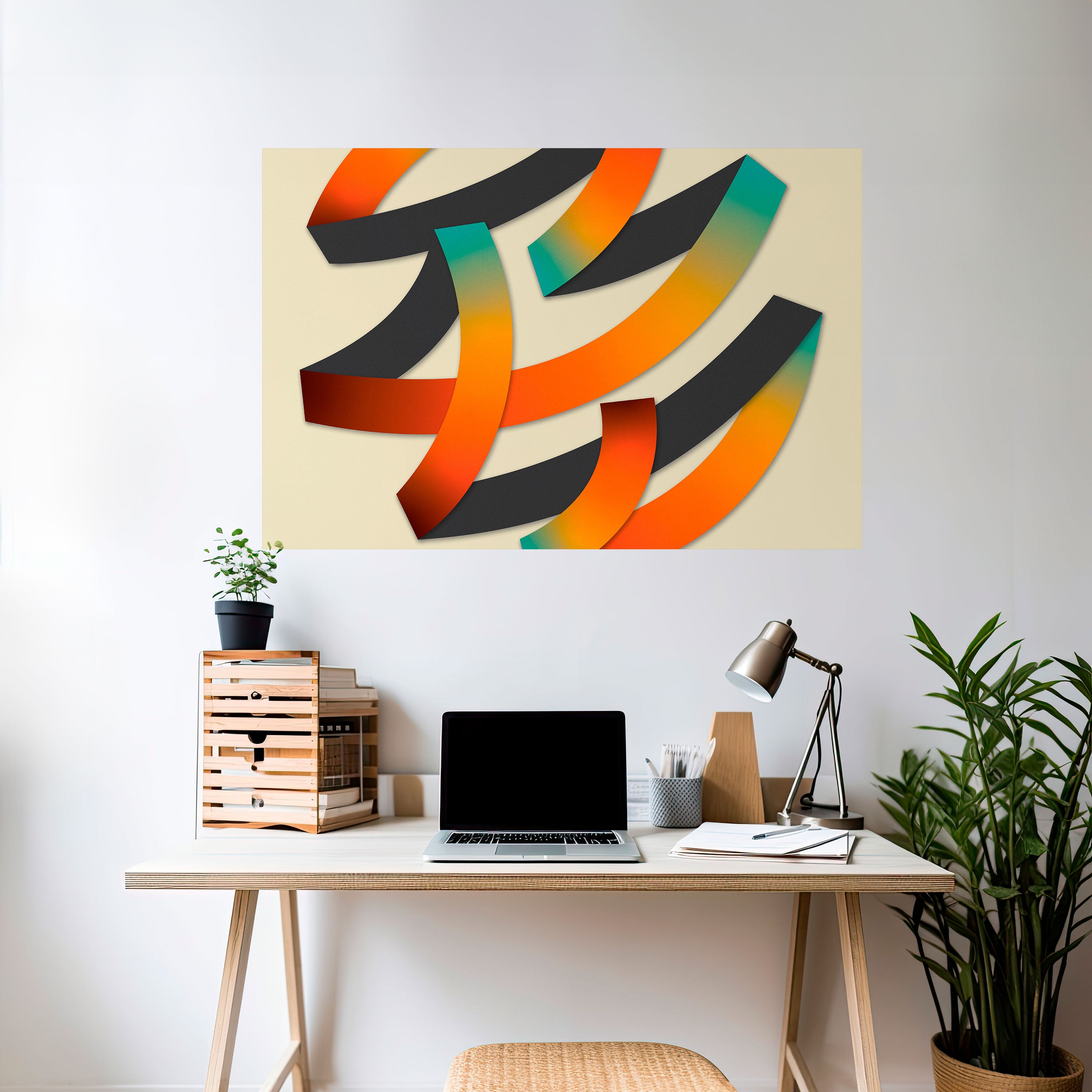 Póster horizontal autoadhesivo RIBBON REVERIE