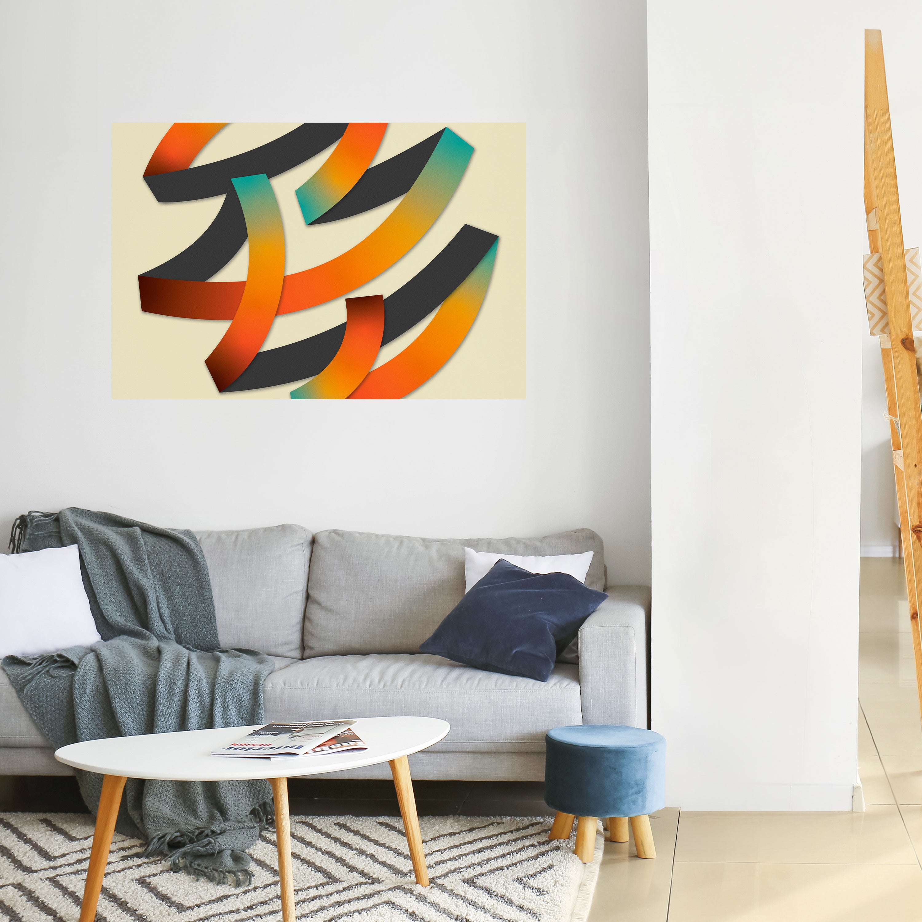 Póster horizontal autoadhesivo RIBBON REVERIE