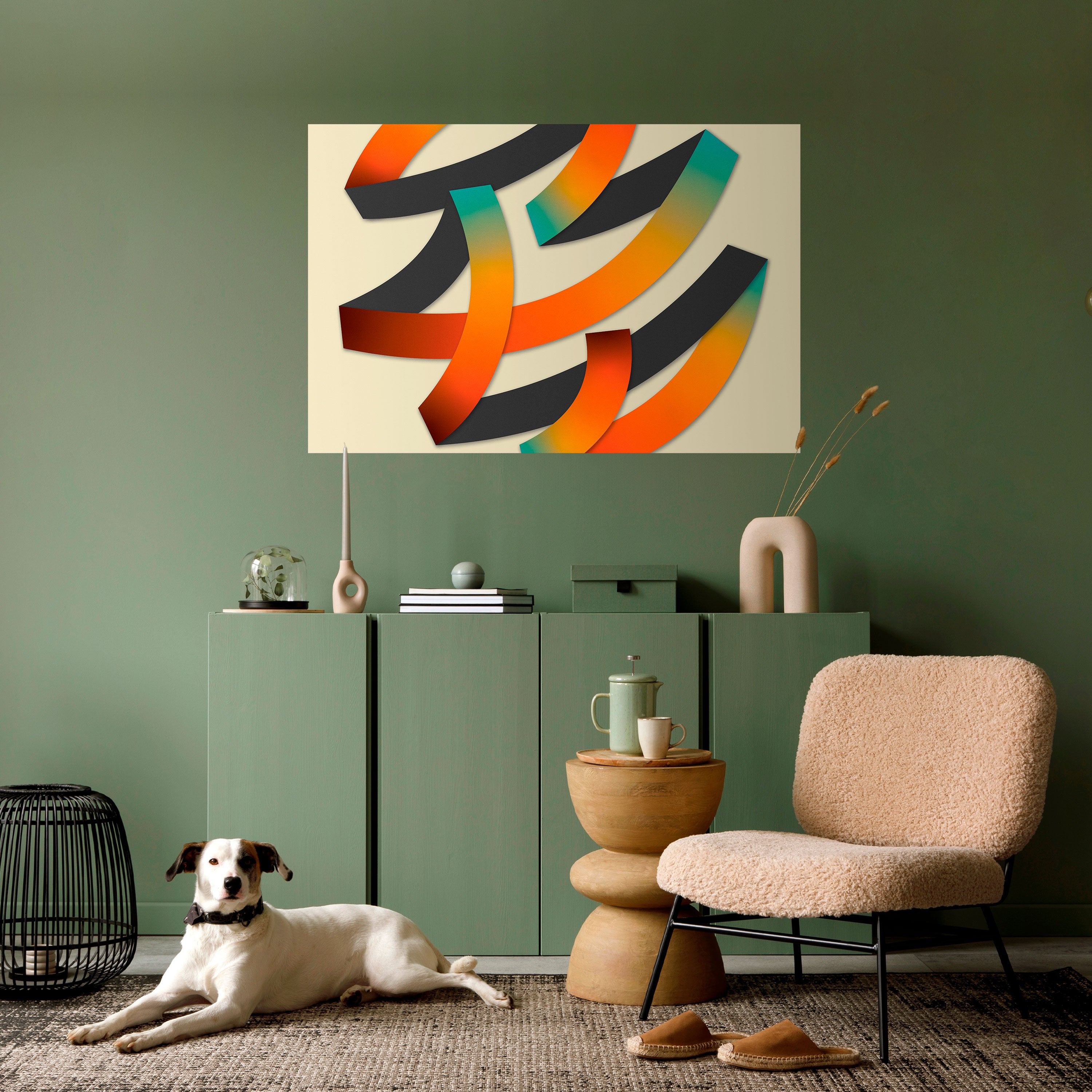 Póster horizontal autoadhesivo RIBBON REVERIE