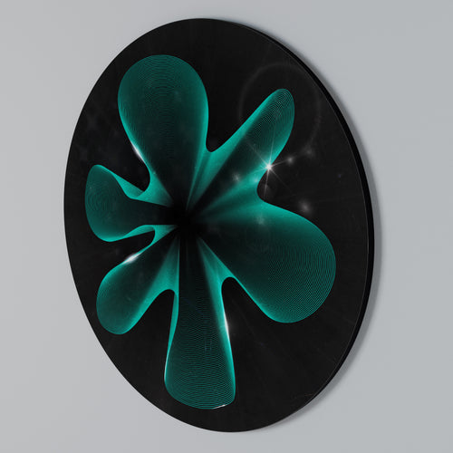 ELECTRIC ILLUSION Round Wall Art