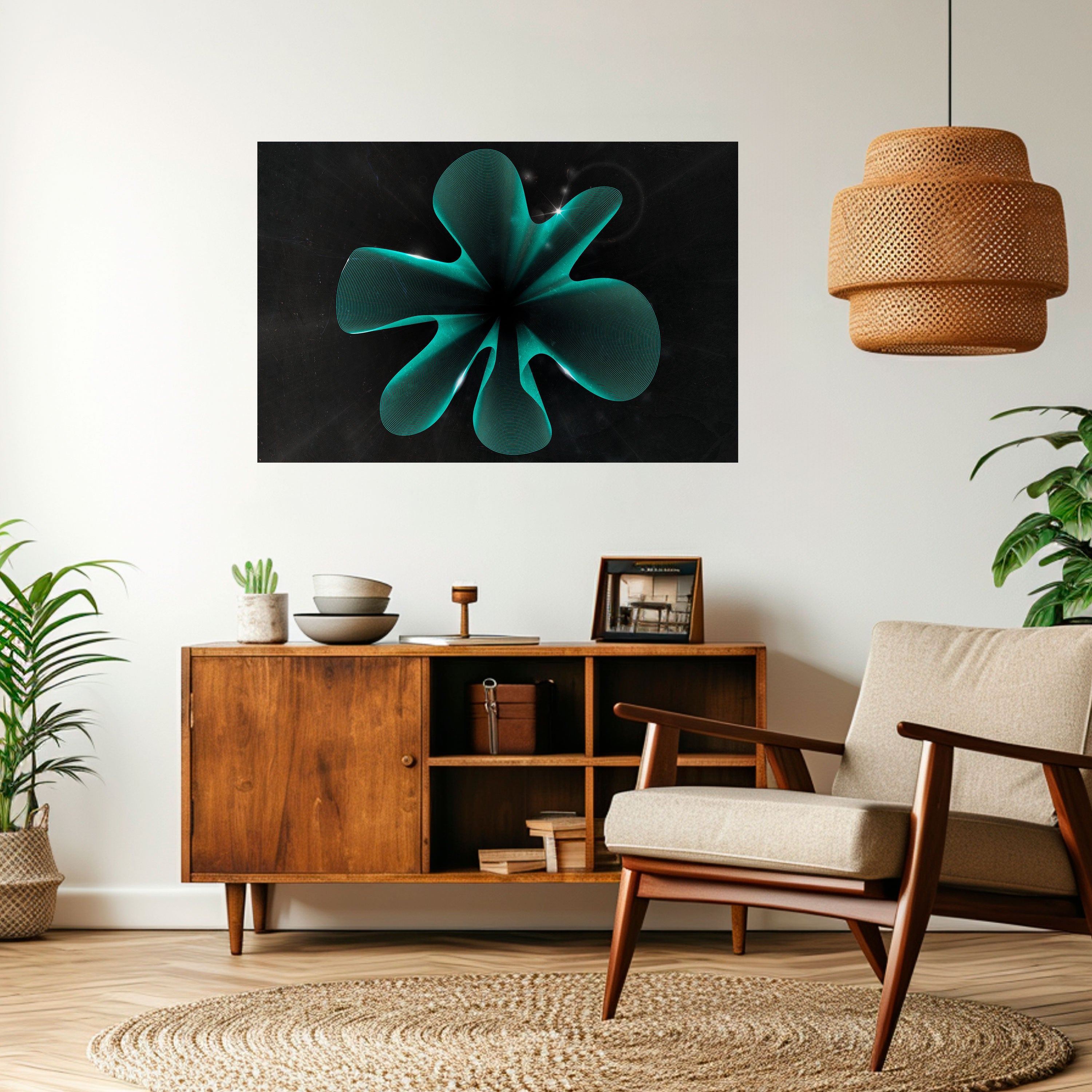 Póster horizontal autoadhesivo ILUSIÓN ELÉCTRICA