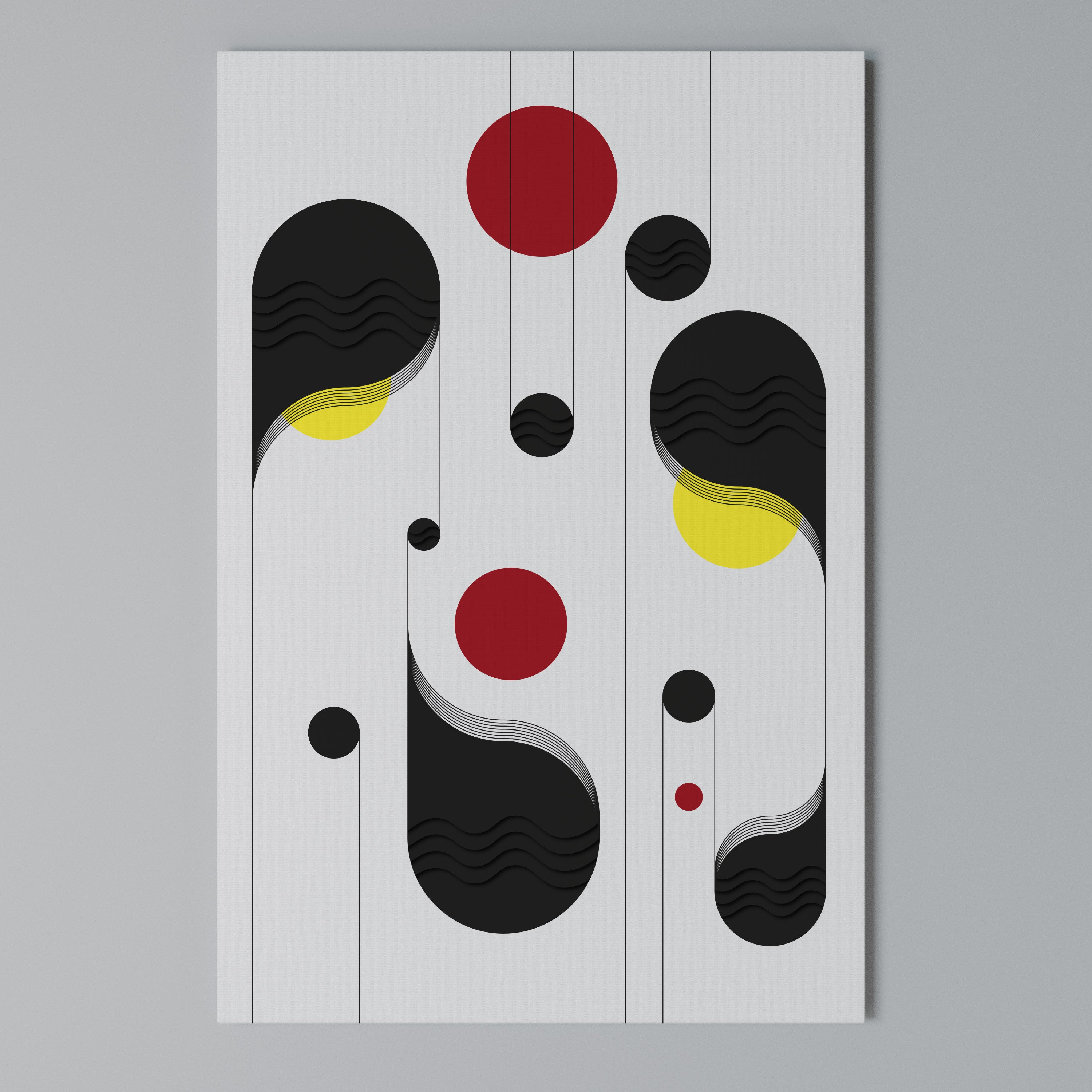 DOT-TO-DOT LULLABY Cuadro en lienzo vertical