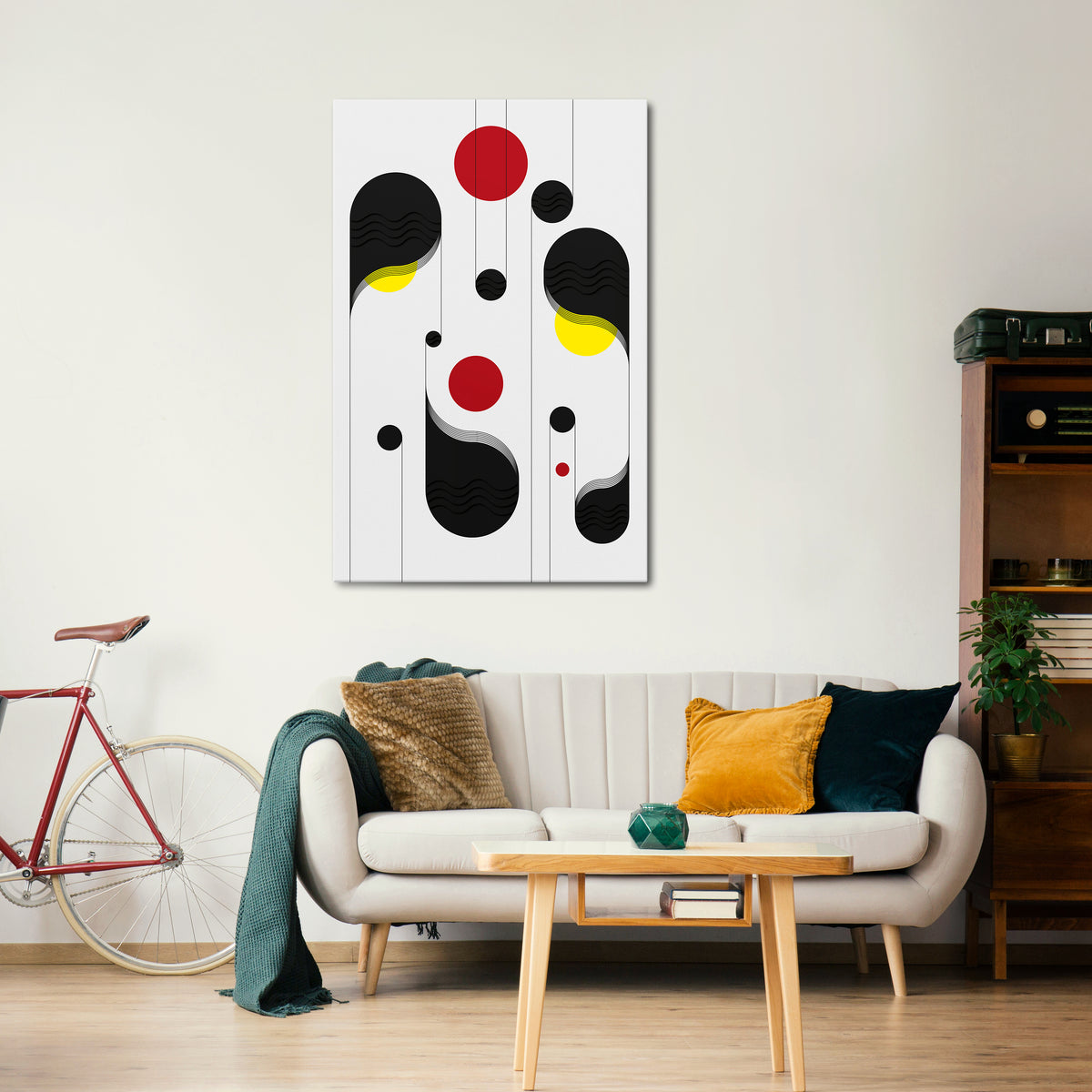 DOT-TO-DOT LULLABY Cuadro en lienzo vertical