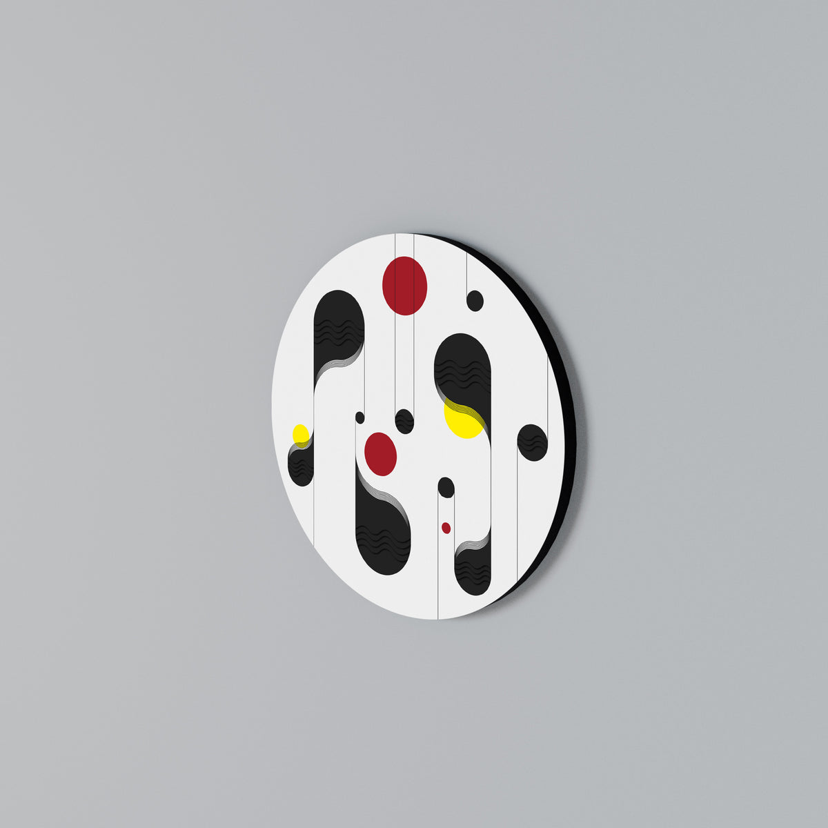 DOT-TO-DOT LULLABY Arte de pared redondo