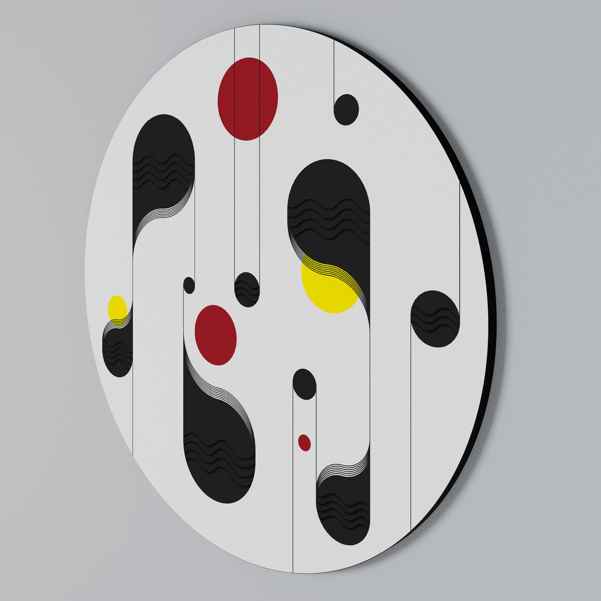 DOT-TO-DOT LULLABY Arte de pared redondo