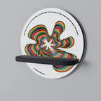 NOSTALGIC ECHOES [ENG] Estante Redondo Decorativo en Acabado Negro