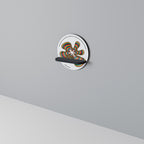 NOSTALGIC ECHOES [ENG] Estante Redondo Decorativo en Acabado Negro