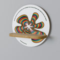 NOSTALGIC ECHOES [ENG] Round Art Shelf In Oak Effect