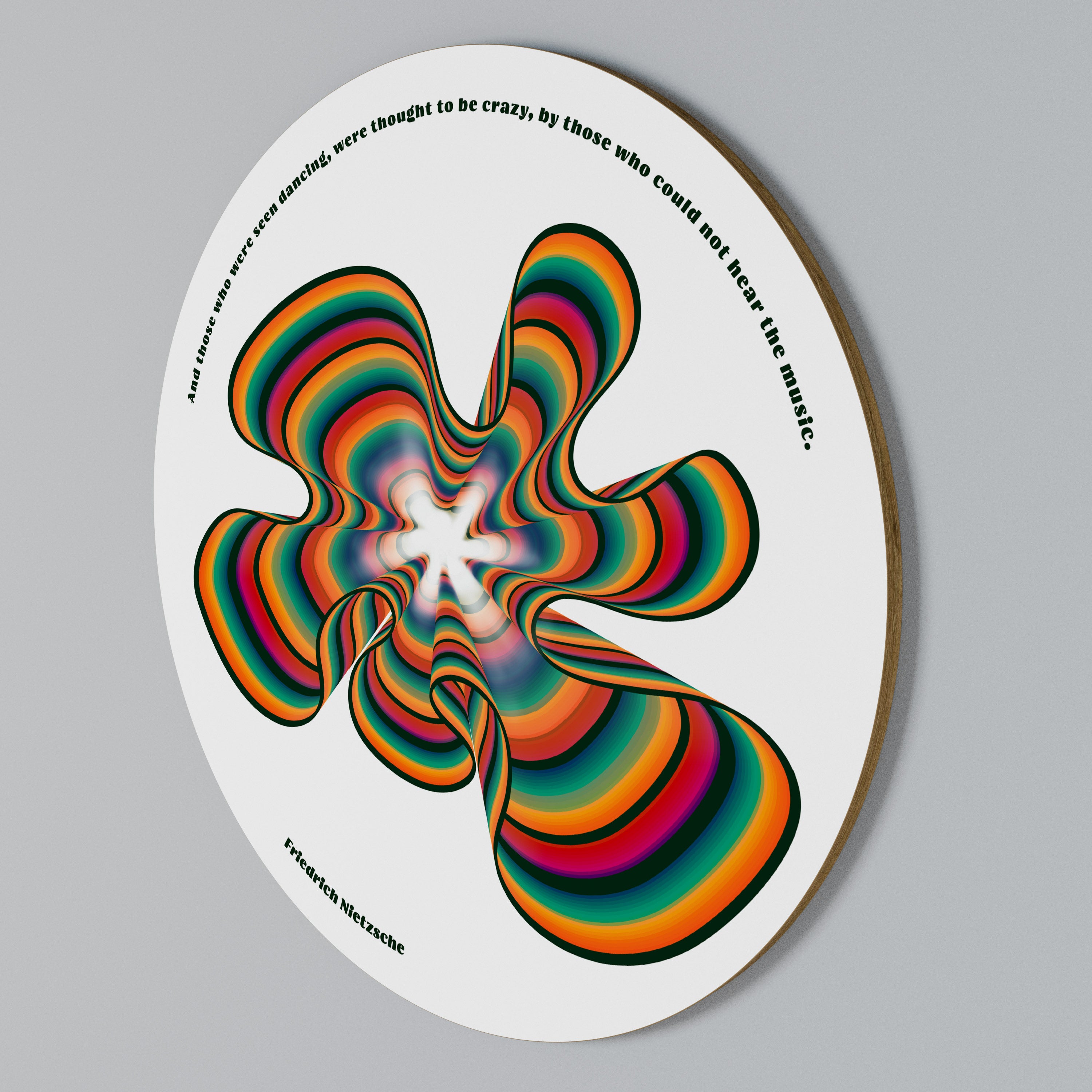 NOSTALGIC ECHOES [ENG] Round Wall Art