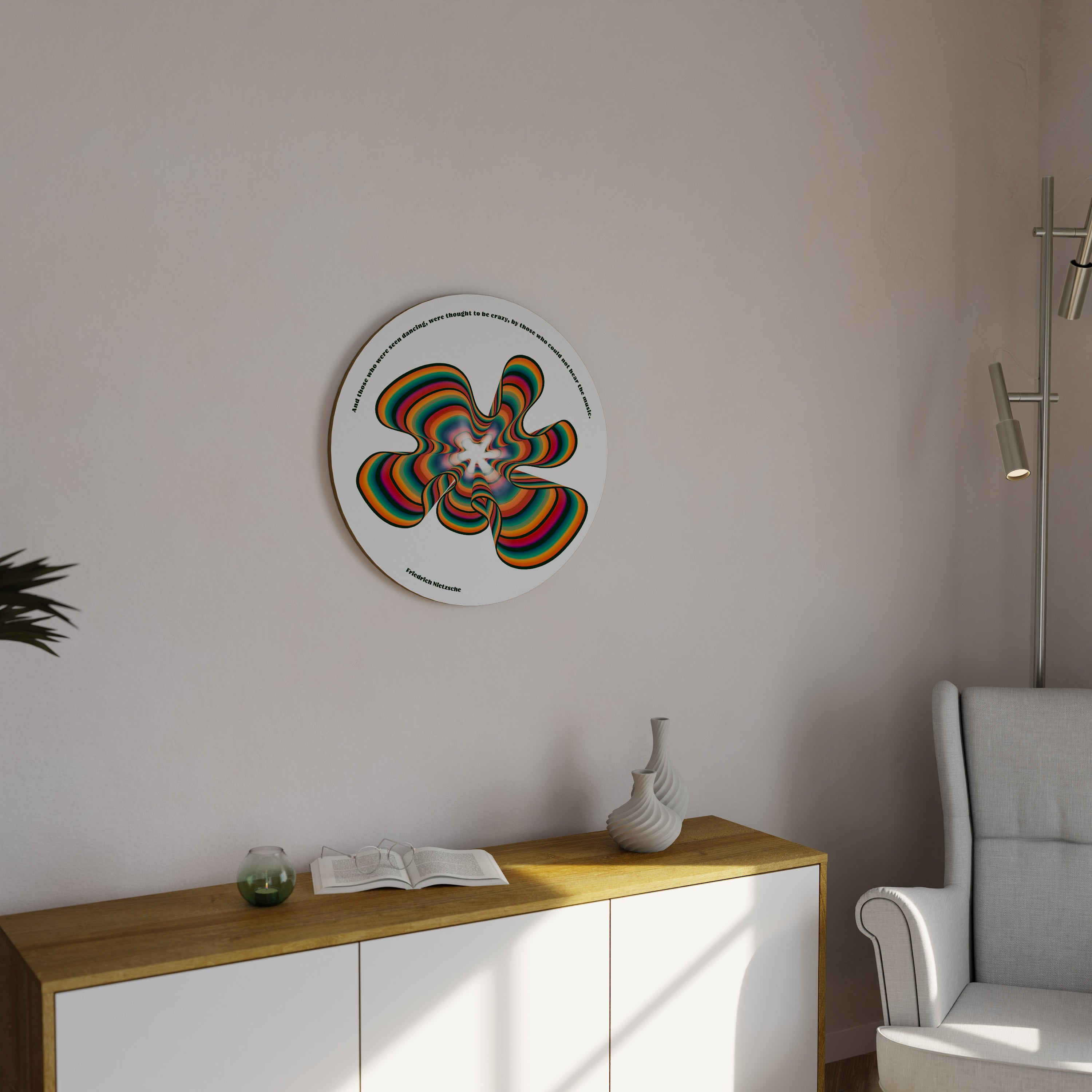 NOSTALGIC ECHOES [ENG] Round Wall Art