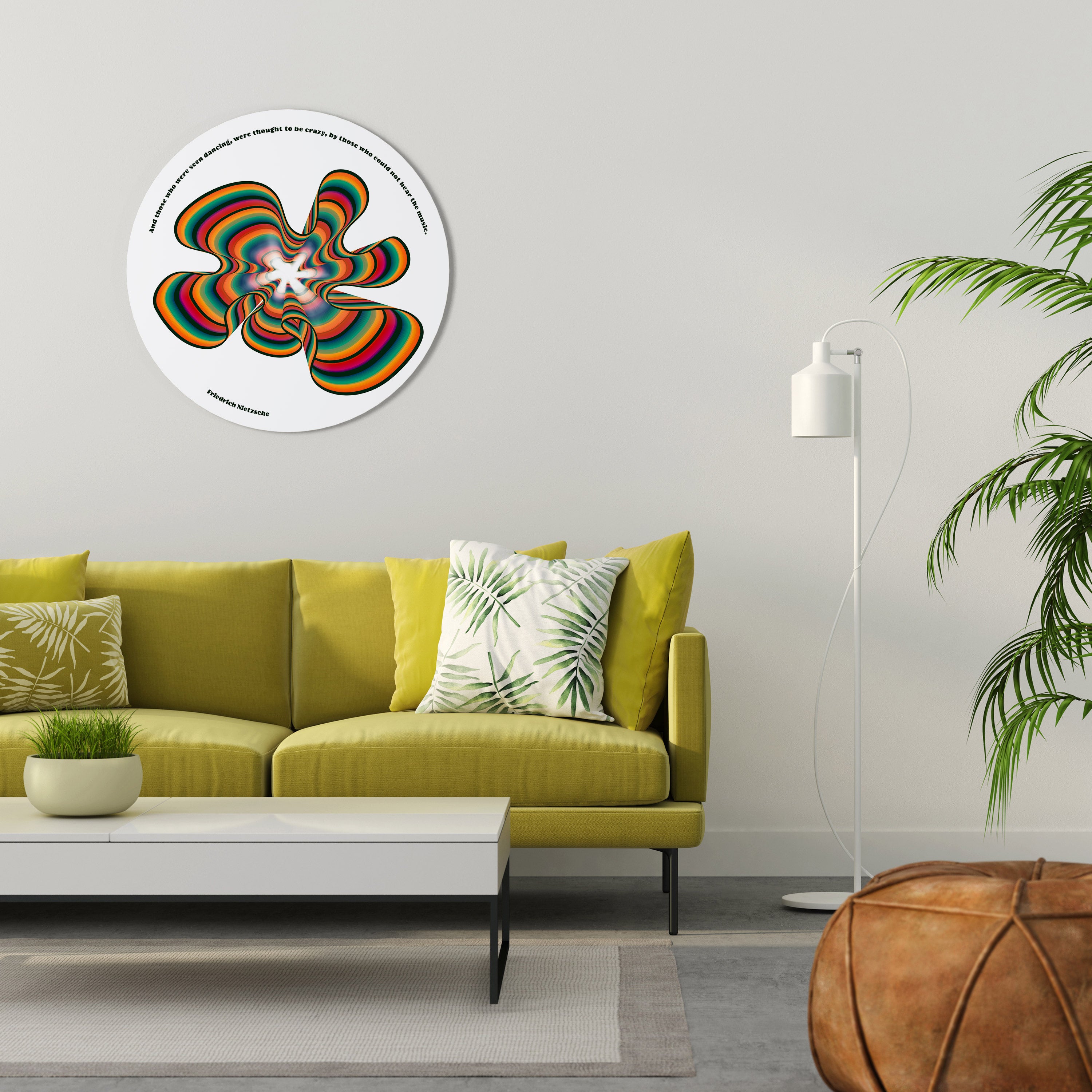 NOSTALGIC ECHOES [ENG] Round Wall Art