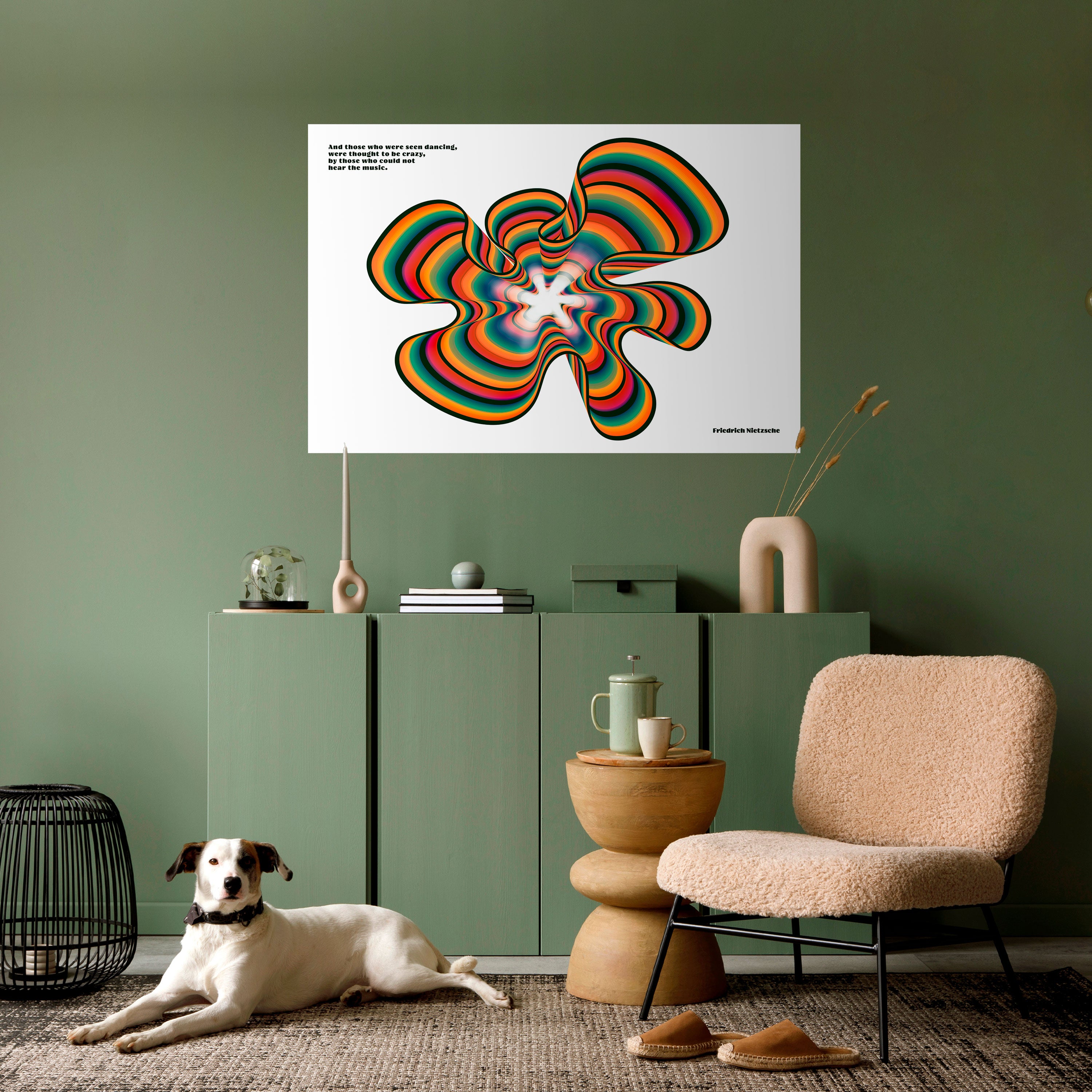 ECOS NOSTÁLGICOS [ESP] Póster horizontal autoadhesivo