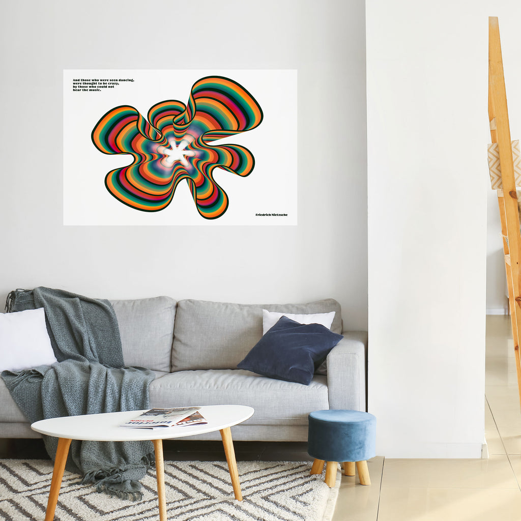 ECOS NOSTÁLGICOS [ESP] Póster horizontal autoadhesivo