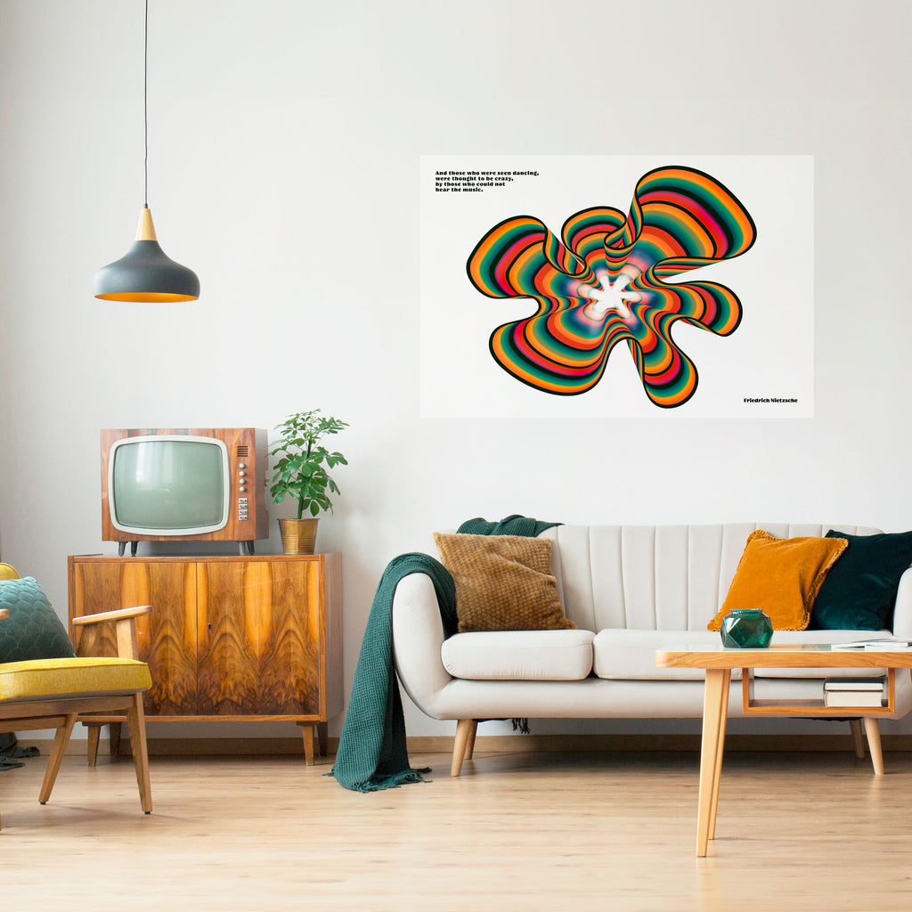 ECOS NOSTÁLGICOS [ESP] Póster horizontal autoadhesivo