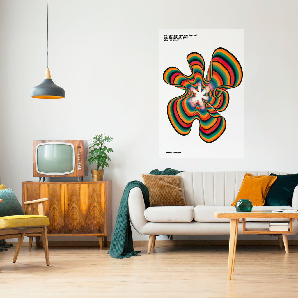 NOSTALGIC ECHOES [ENG] Peel and Stick Vertical Poster