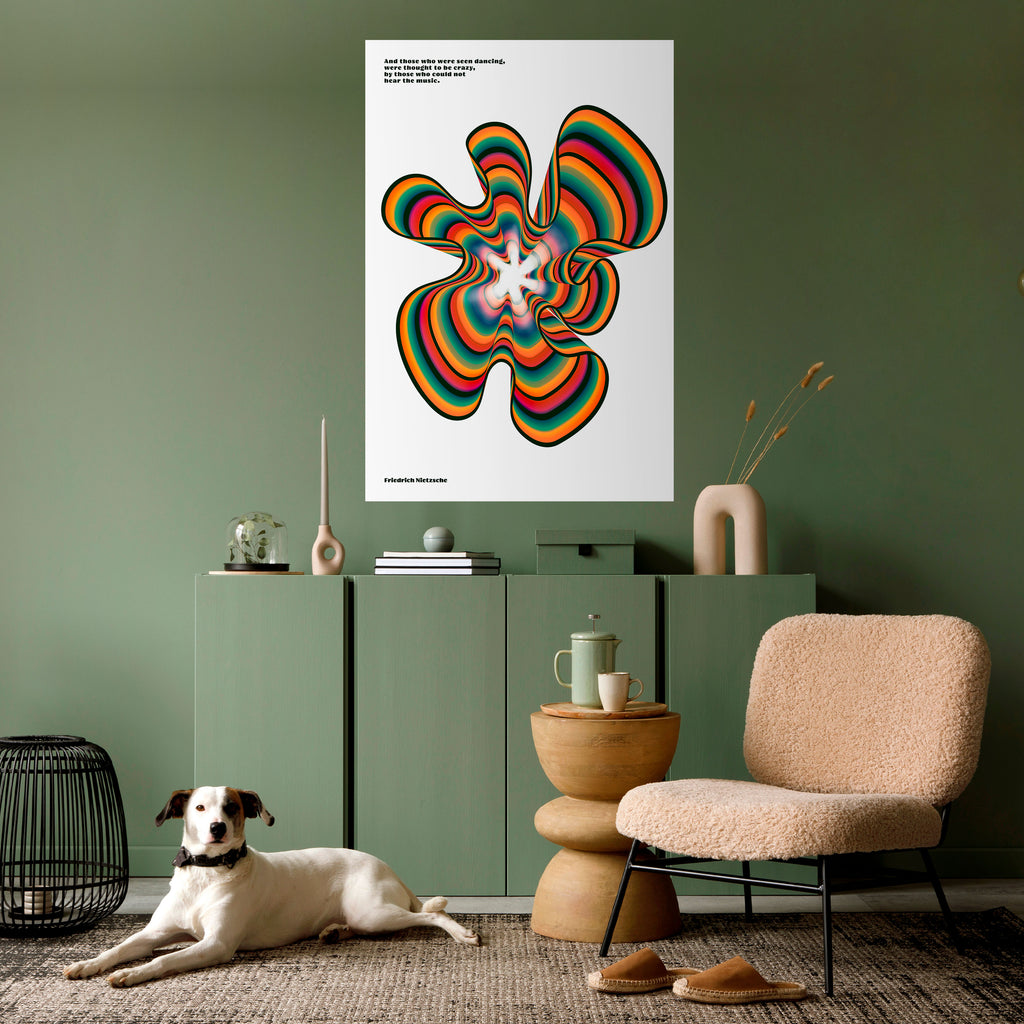 NOSTALGIC ECHOES [ENG] Peel and Stick Vertical Poster