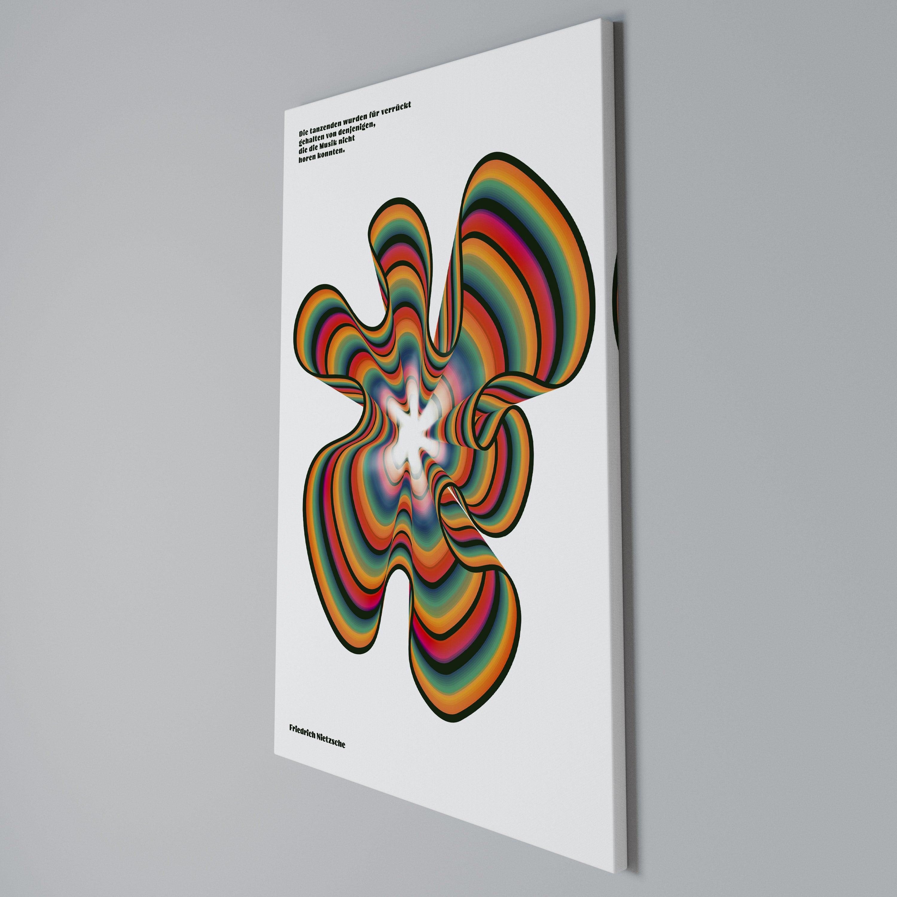 NOSTALGIC ECHOES [DE] Vertical Canvas Print