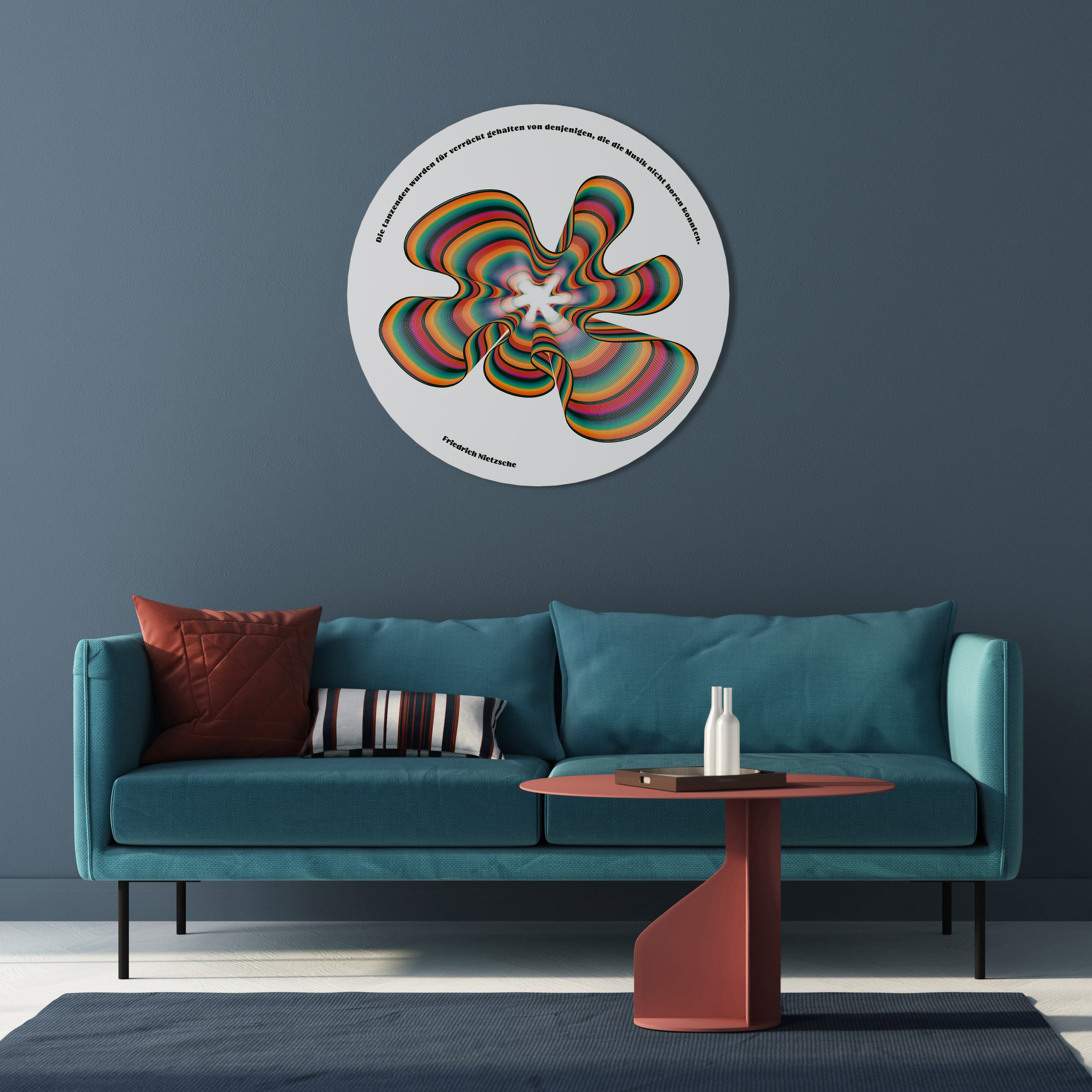 NOSTALGIC ECHOES [DE] Round Wall Art