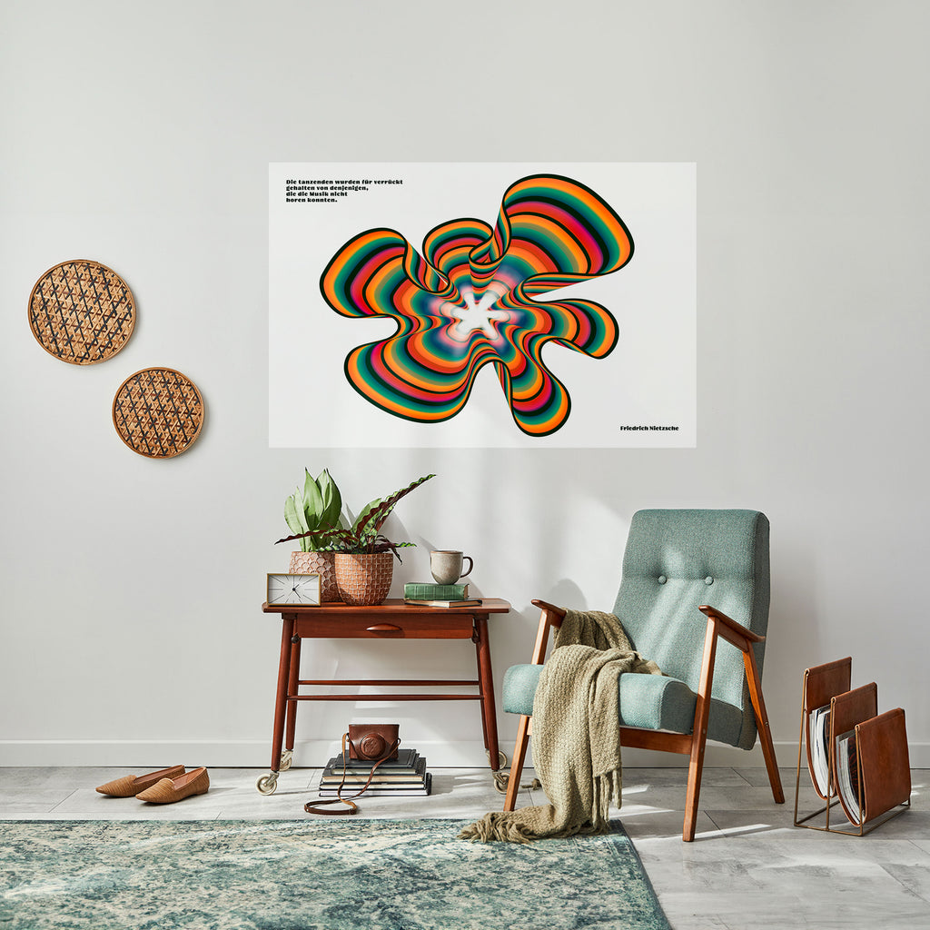 ECOS NOSTÁLGICOS [DE] Póster horizontal autoadhesivo