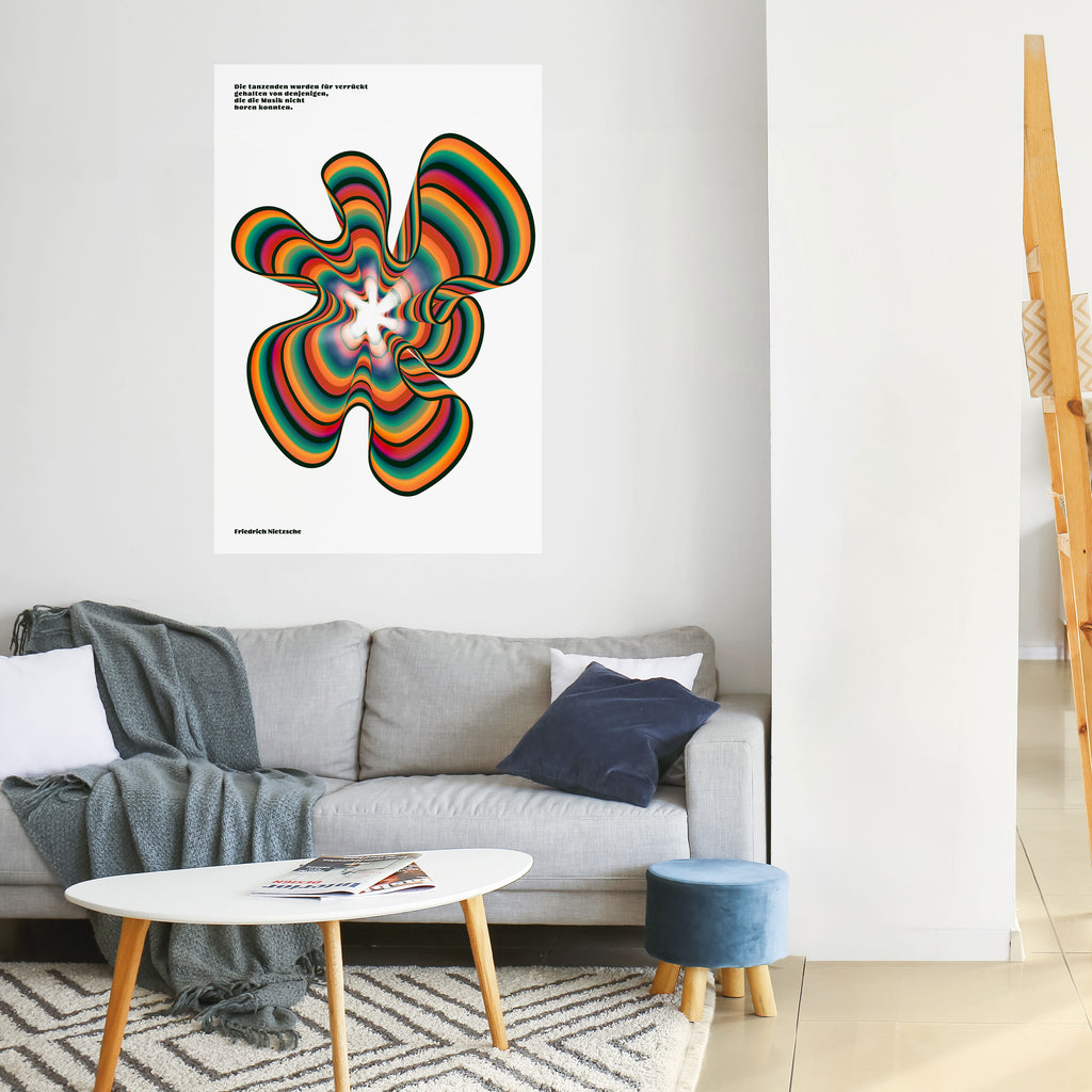 NOSTALGIC ECHOES [DE] Peel and Stick Vertical Poster