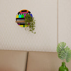 PHILIPS PATTERN Estante Redondo Decorativo en Efecto Roble