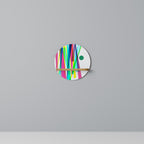 WHIMSY NEON Estante Redondo Decorativo en Efecto Roble