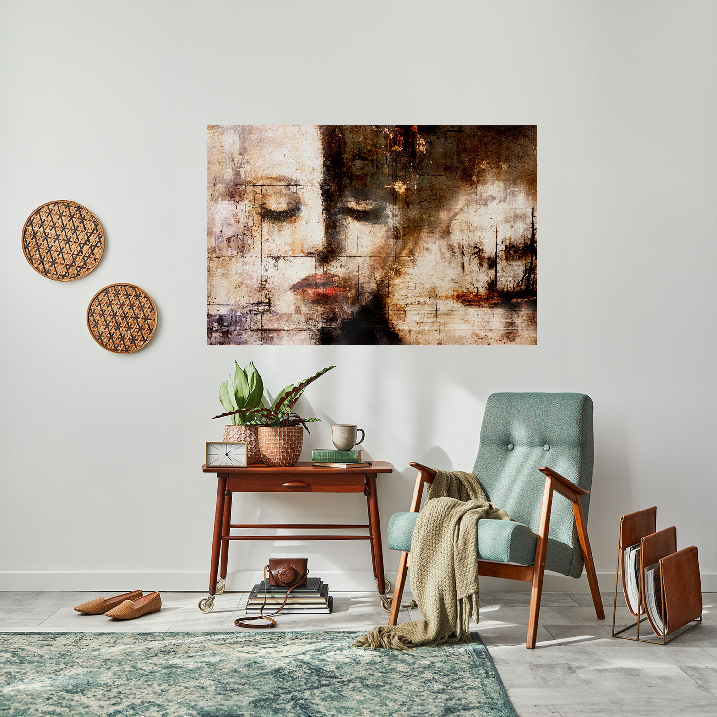 SERENIDAD CAPTURADA Póster horizontal autoadhesivo