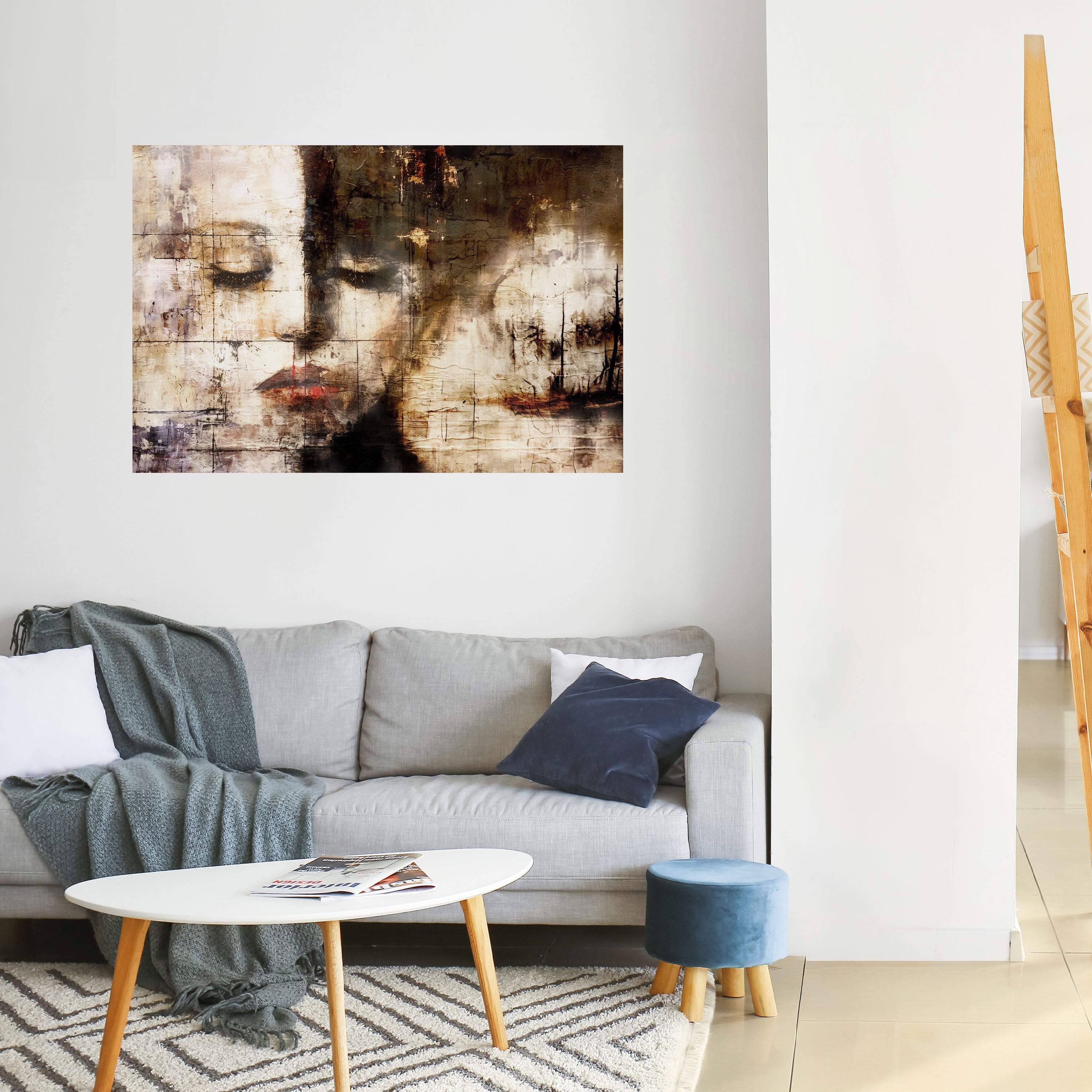 SERENIDAD CAPTURADA Póster horizontal autoadhesivo