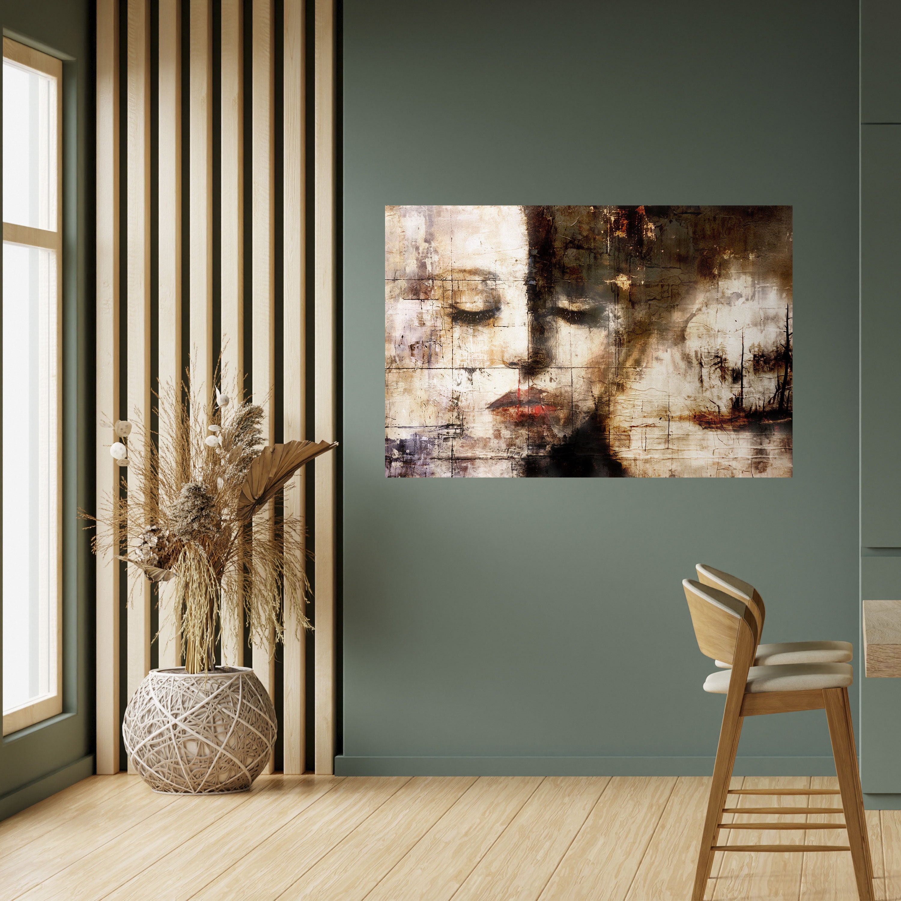 SERENIDAD CAPTURADA Póster horizontal autoadhesivo