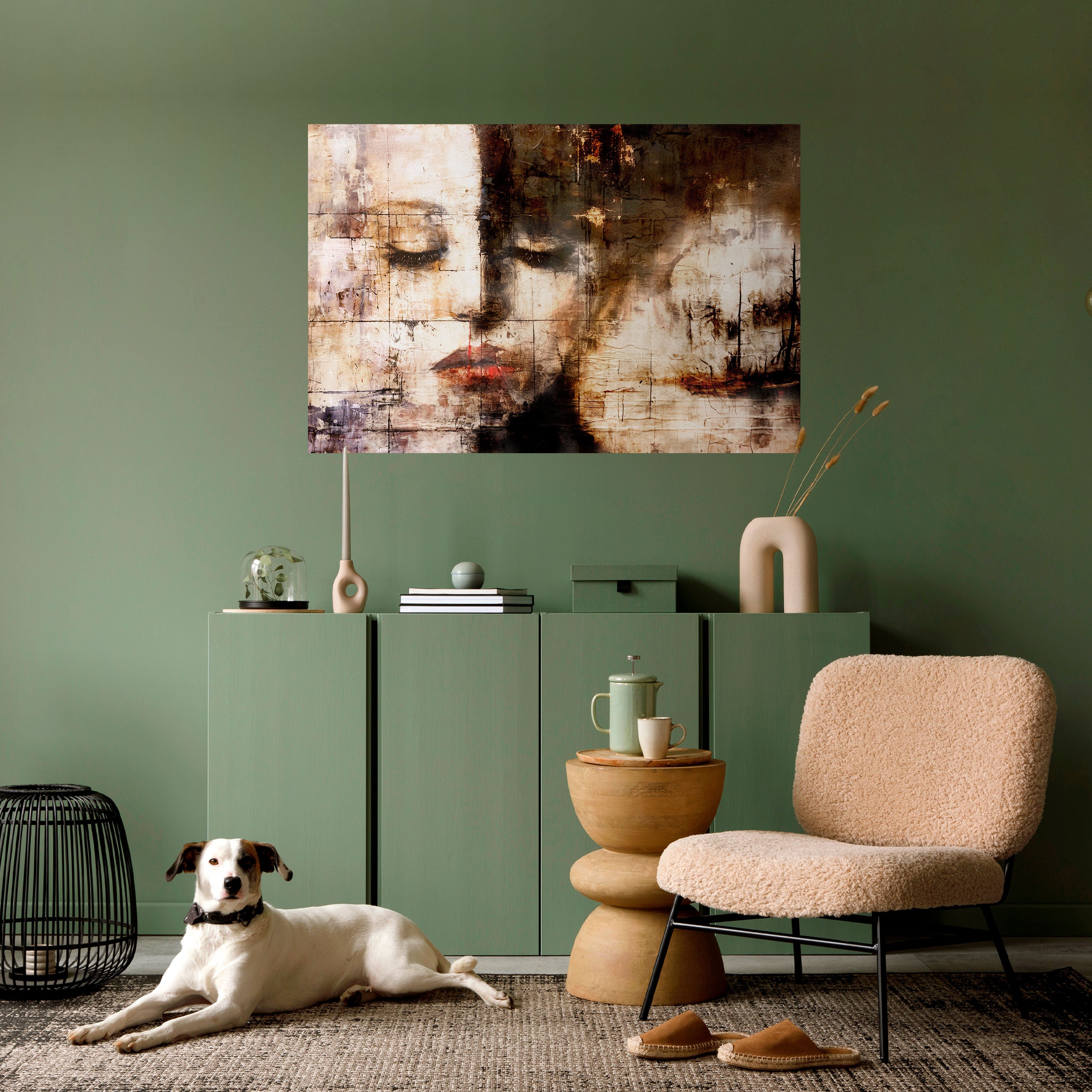 SERENIDAD CAPTURADA Póster horizontal autoadhesivo