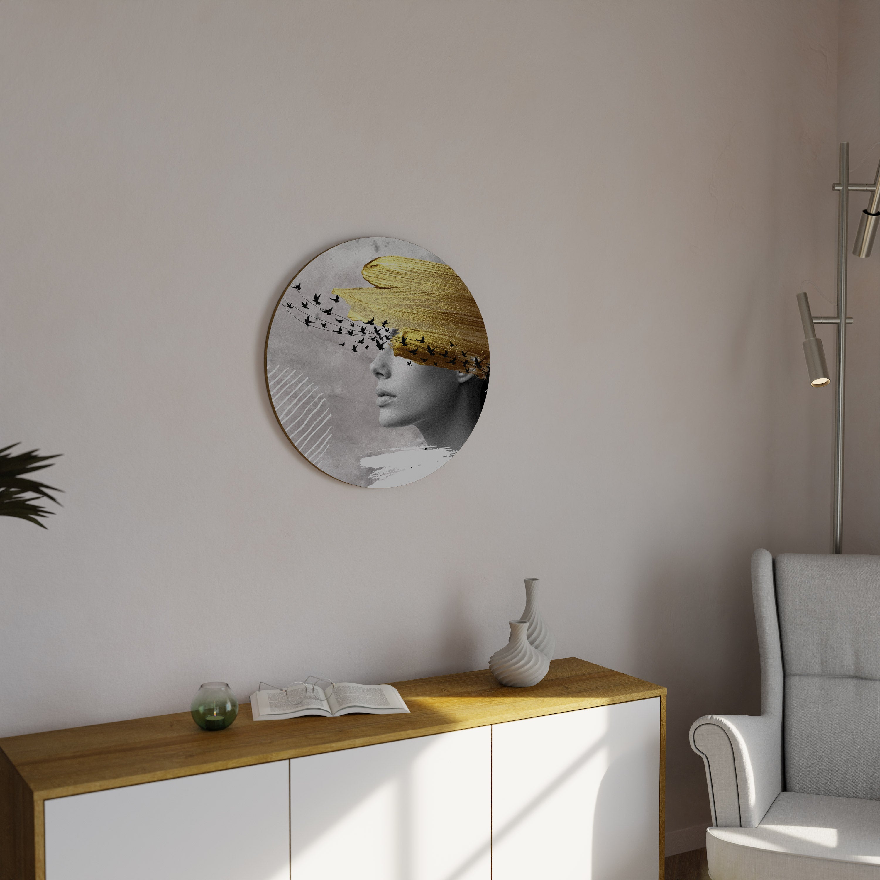 TREASURE THOUGHTS Round Wall Art