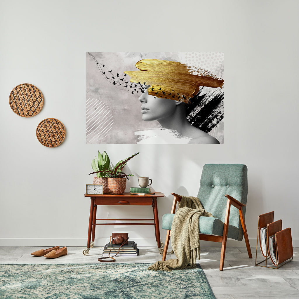 Póster horizontal autoadhesivo PENSAMIENTOS DEL TESORO