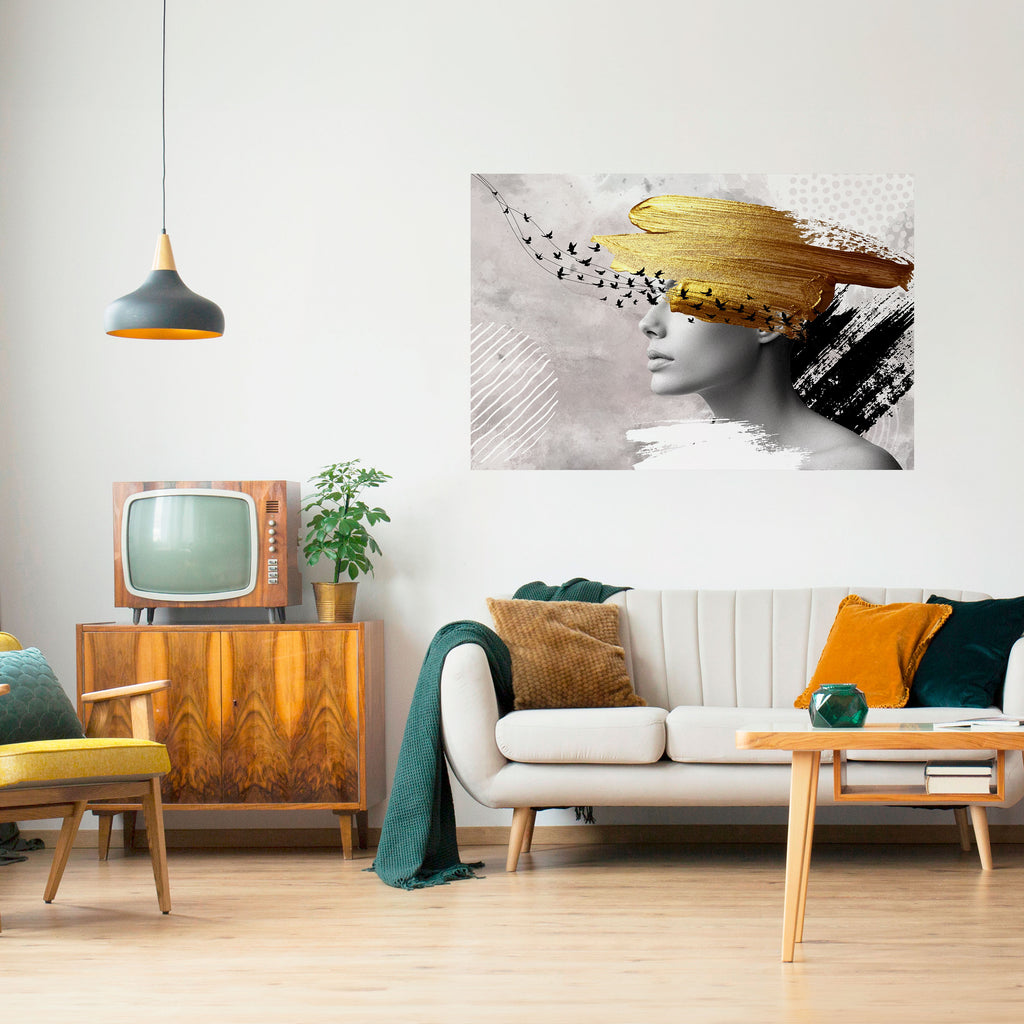 Póster horizontal autoadhesivo PENSAMIENTOS DEL TESORO