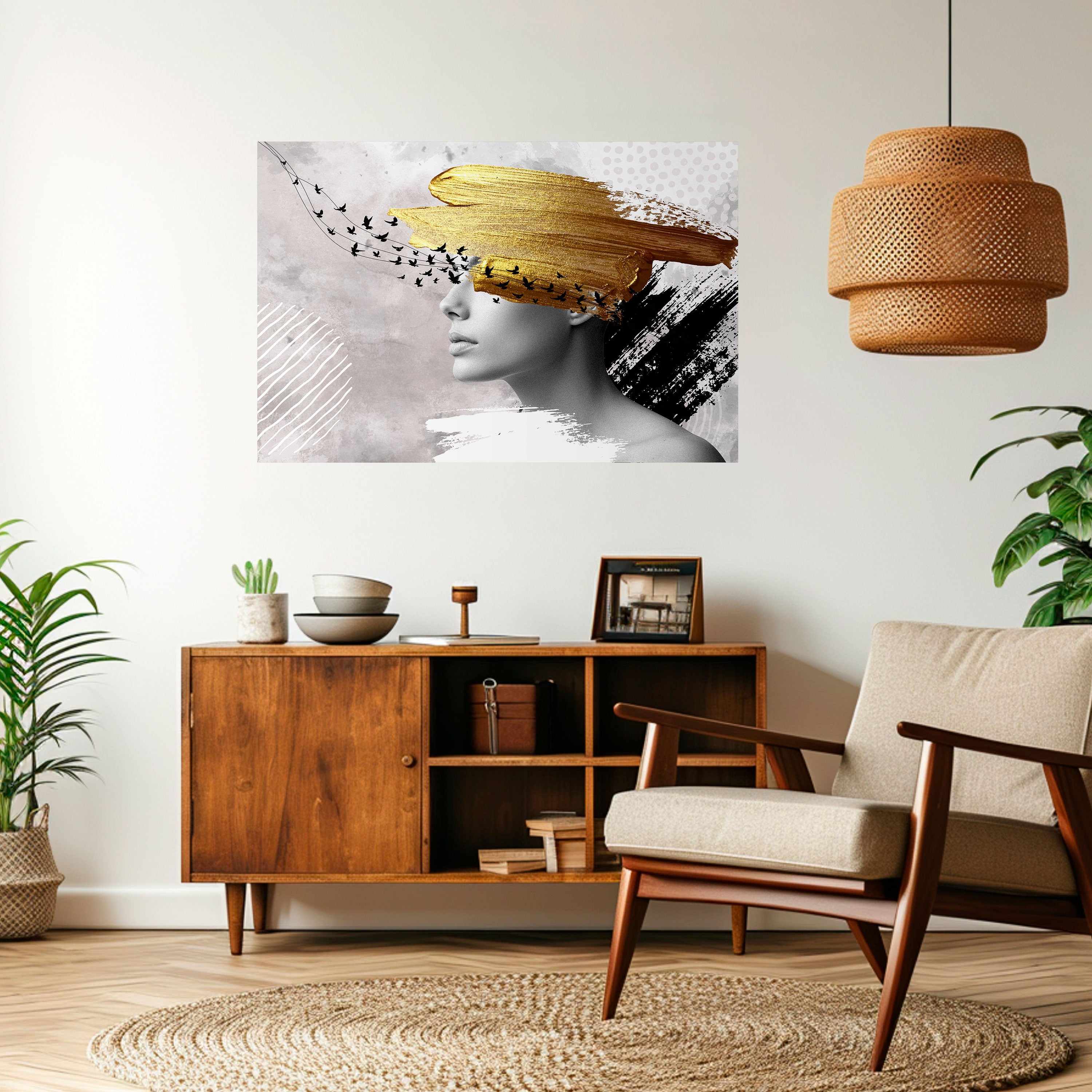 Póster horizontal autoadhesivo PENSAMIENTOS DEL TESORO