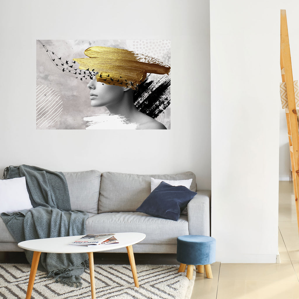 Póster horizontal autoadhesivo PENSAMIENTOS DEL TESORO