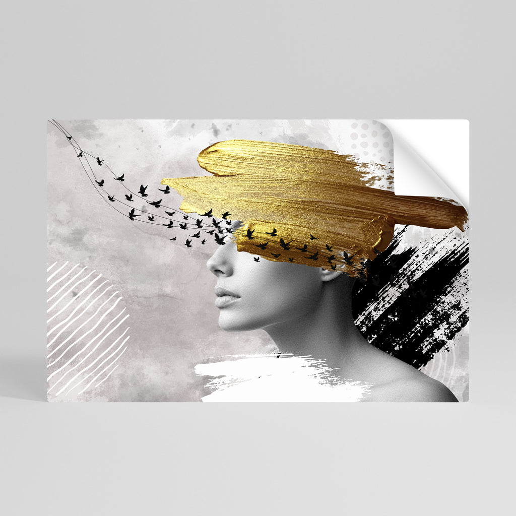 Póster horizontal autoadhesivo PENSAMIENTOS DEL TESORO