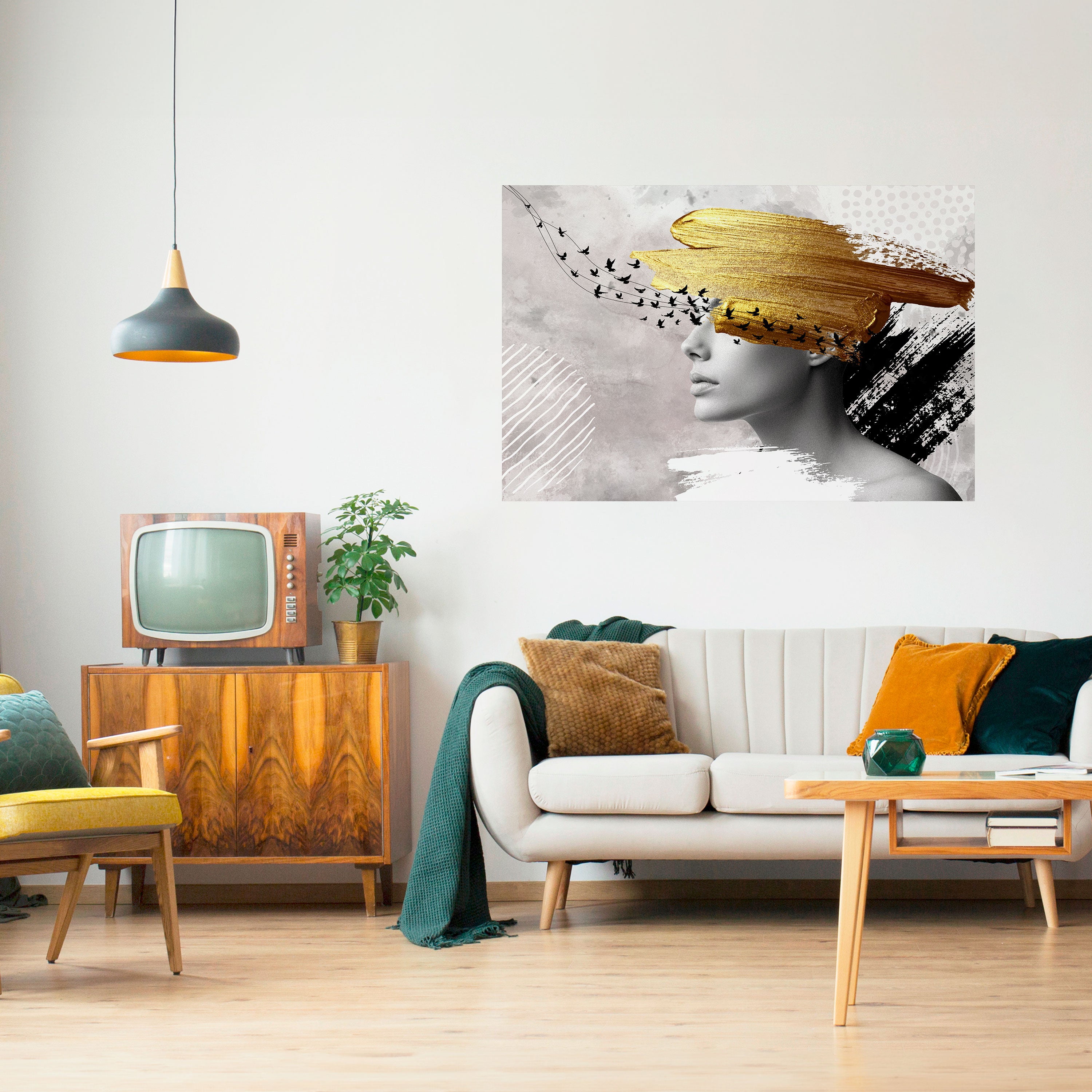 Póster horizontal autoadhesivo PENSAMIENTOS DEL TESORO