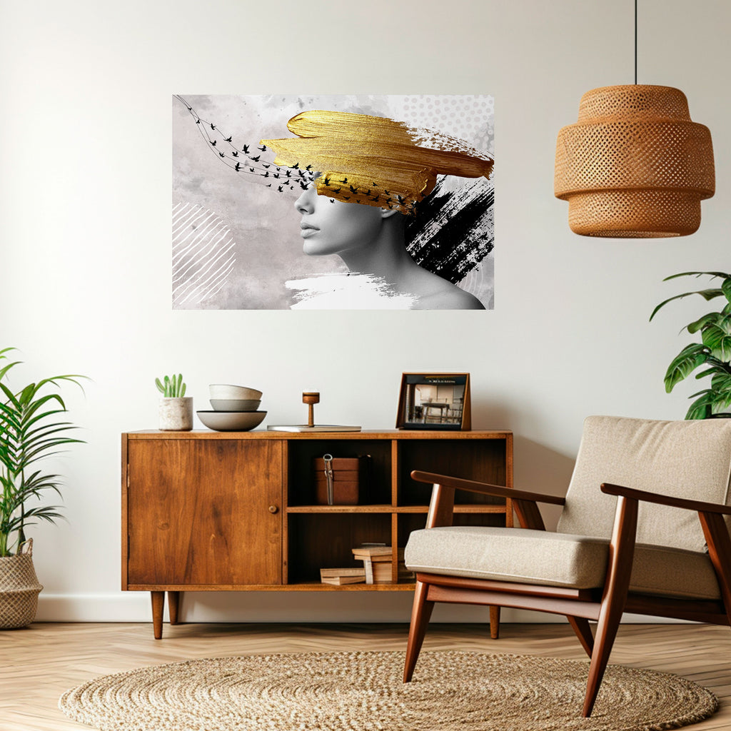 Póster horizontal autoadhesivo PENSAMIENTOS DEL TESORO