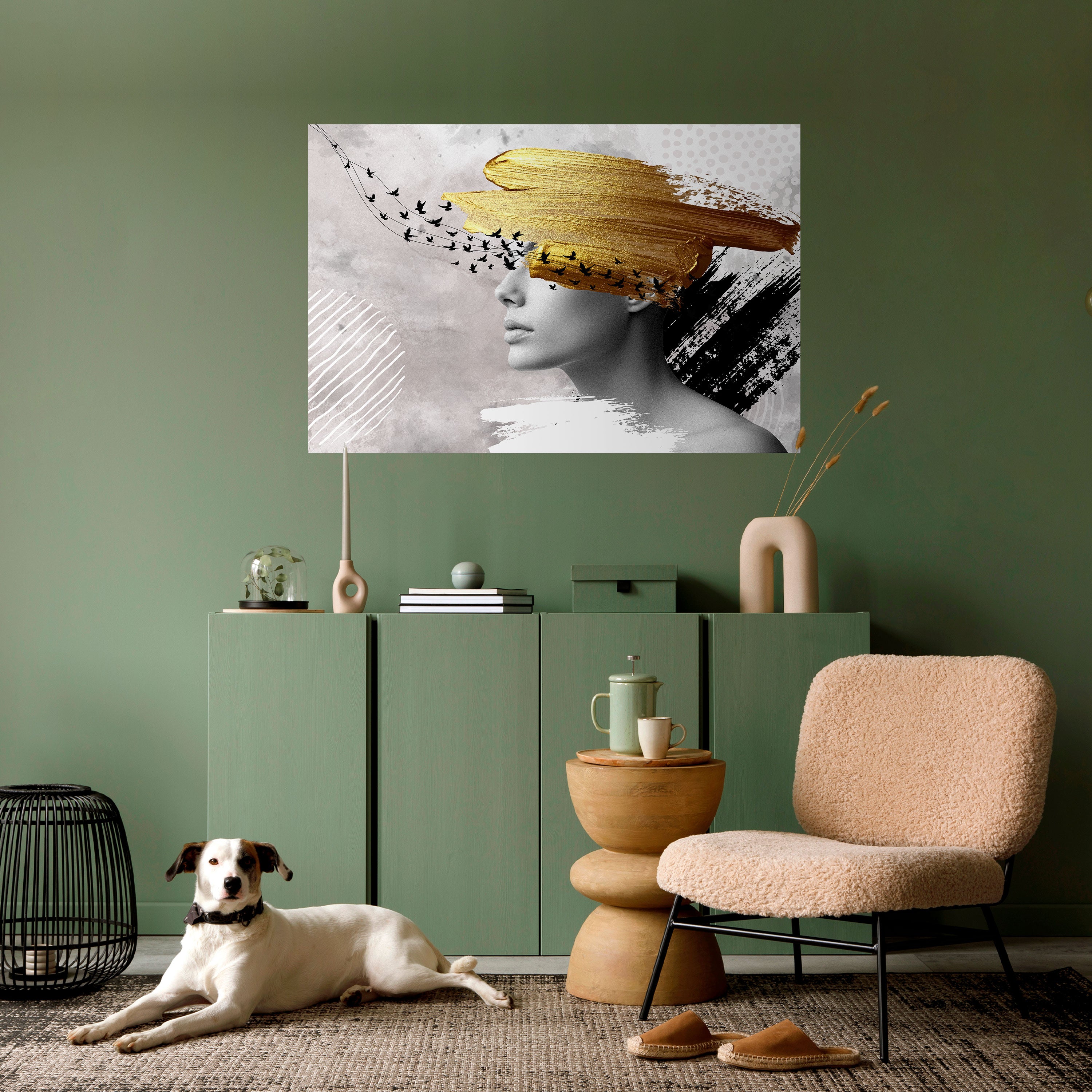 Póster horizontal autoadhesivo PENSAMIENTOS DEL TESORO