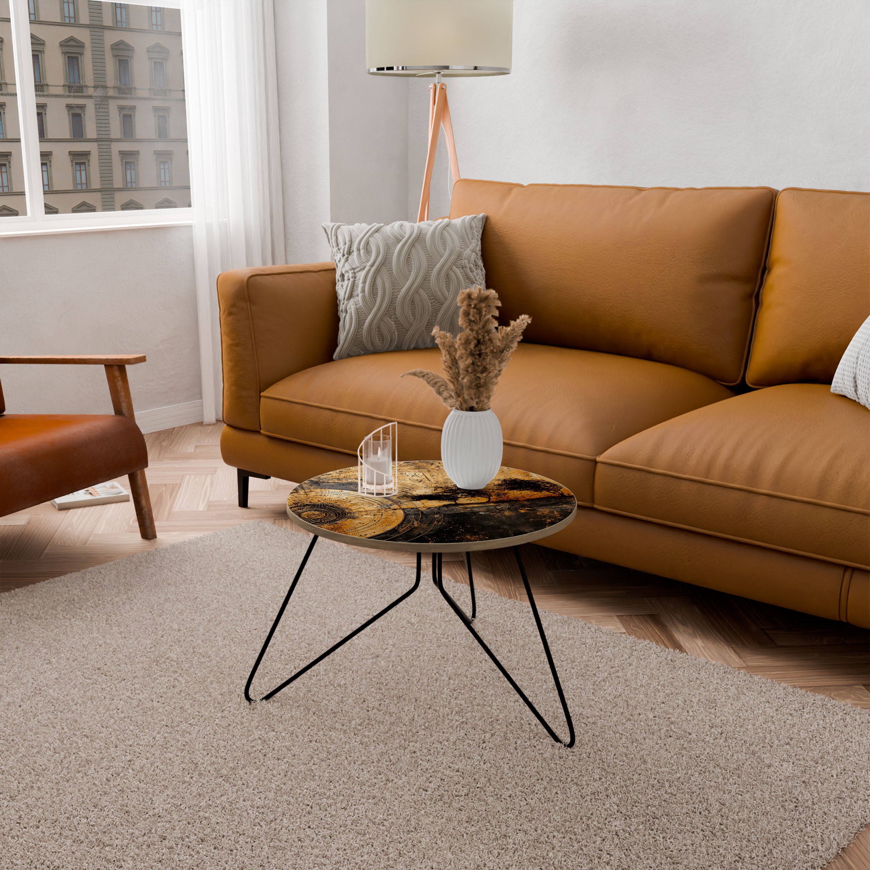 COPPERY EARTHQUAKE Mesa de centro