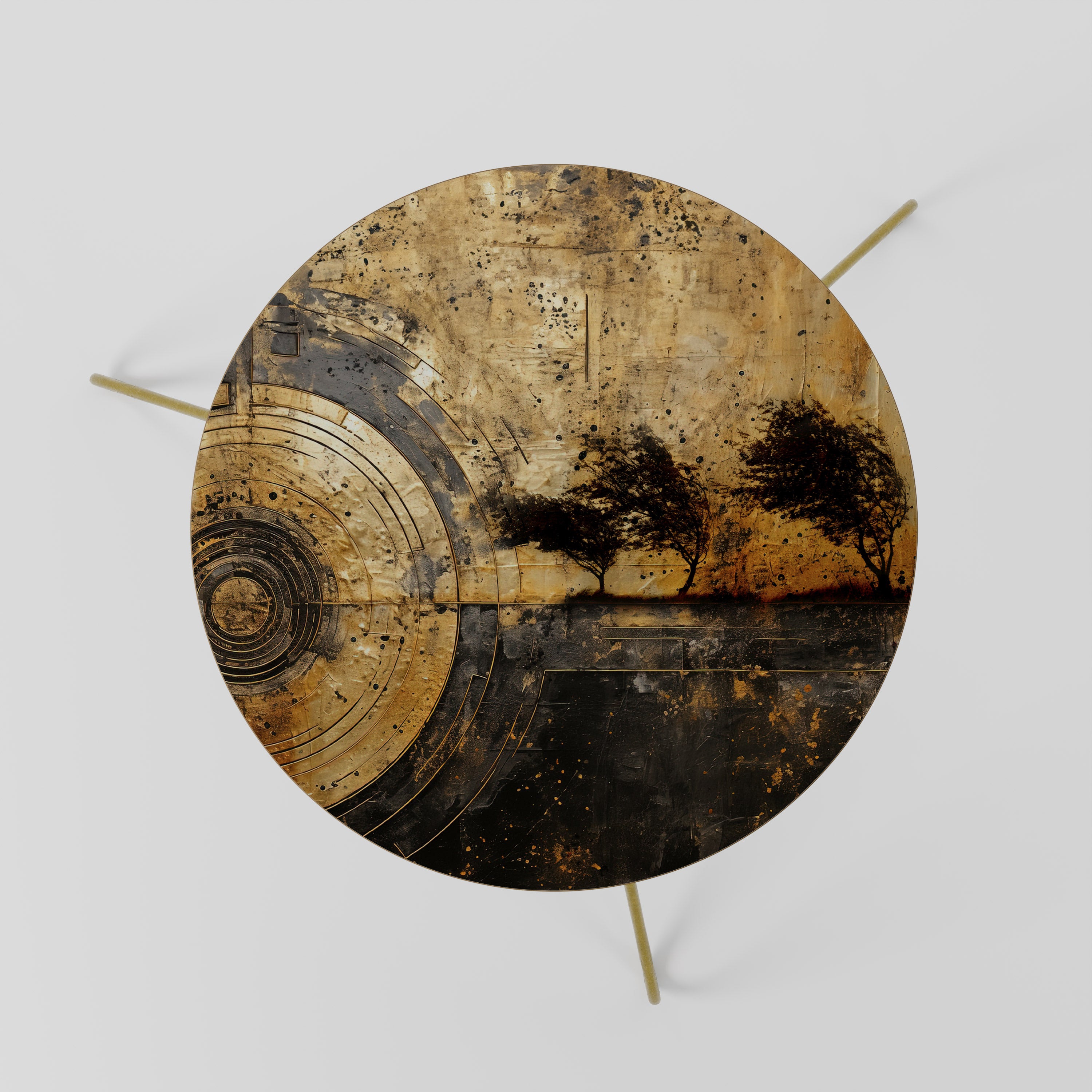 COPPERY EARTHQUAKE Coffee Table 60