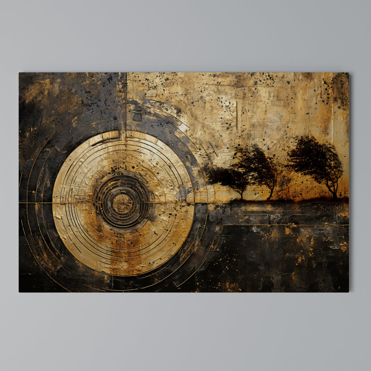 COPPERY EARTHQUAKE Cuadro en lienzo horizontal
