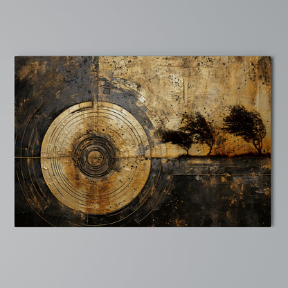 COPPERY EARTHQUAKE Cuadro en lienzo horizontal