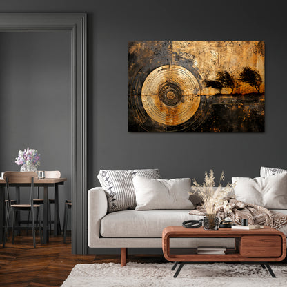 COPPERY EARTHQUAKE Cuadro en lienzo horizontal
