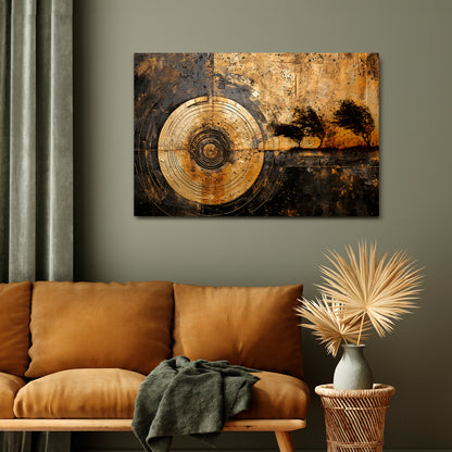COPPERY EARTHQUAKE Cuadro en lienzo horizontal