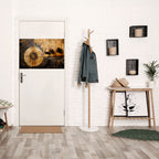 COPPERY EARTHQUAKE Peel and Stick Horizontal Poster