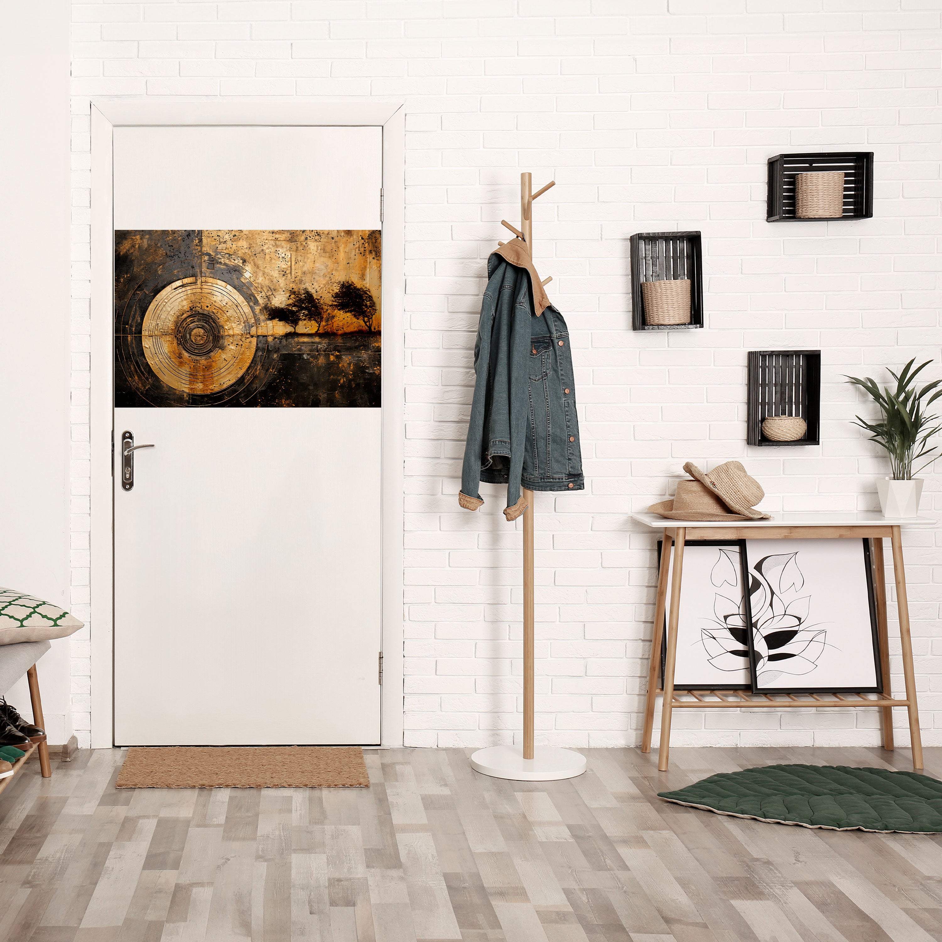 TERREMOTO COBRIZO Póster horizontal autoadhesivo