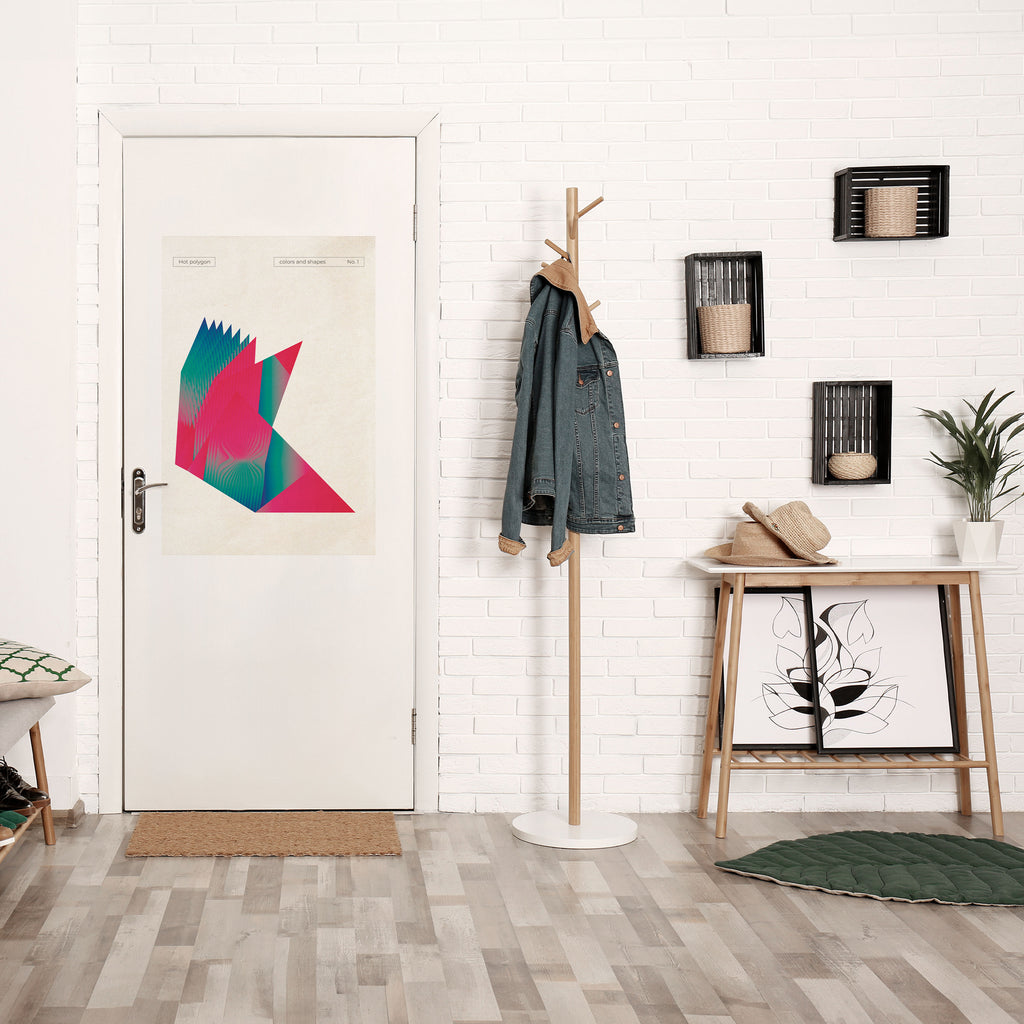 HOT POLYGON Peel and Stick Vertical Poster