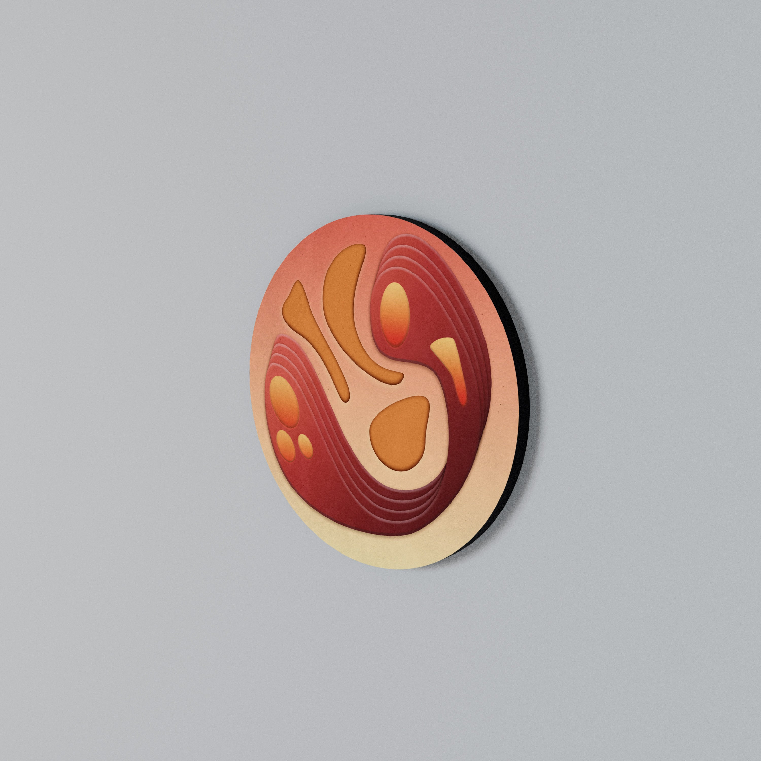 IMMERSION STRUCTURE Round Wall Art