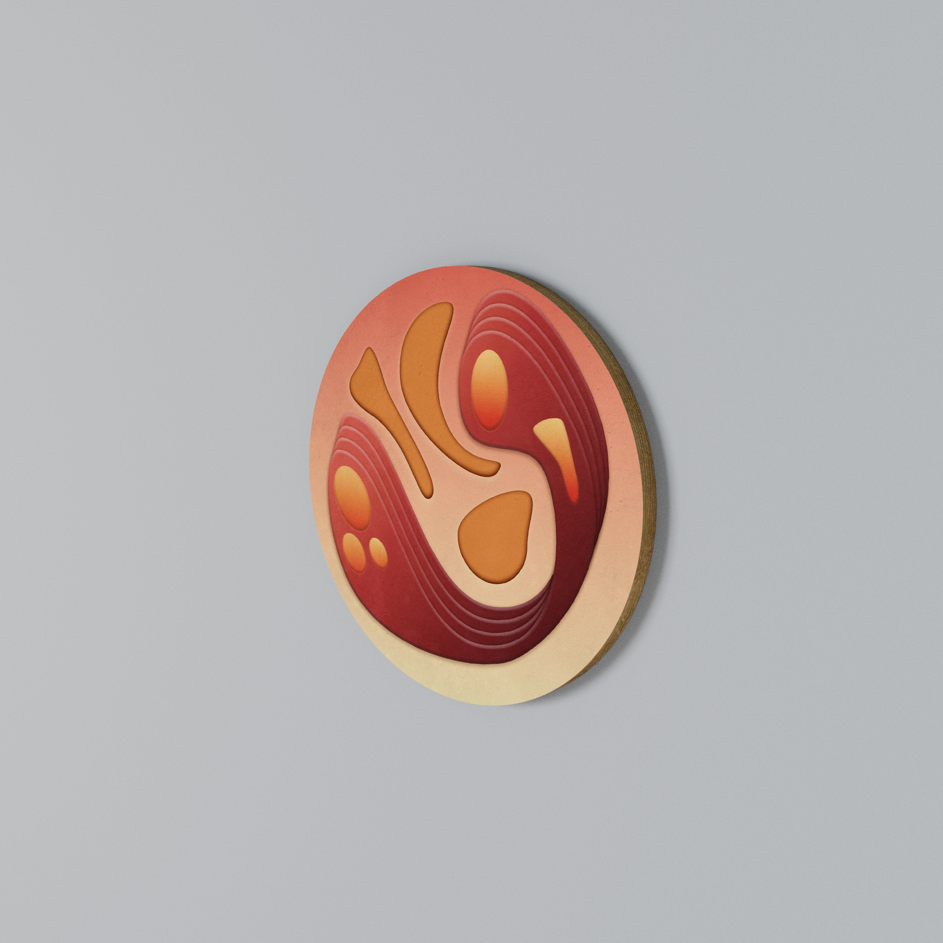 IMMERSION STRUCTURE Round Wall Art